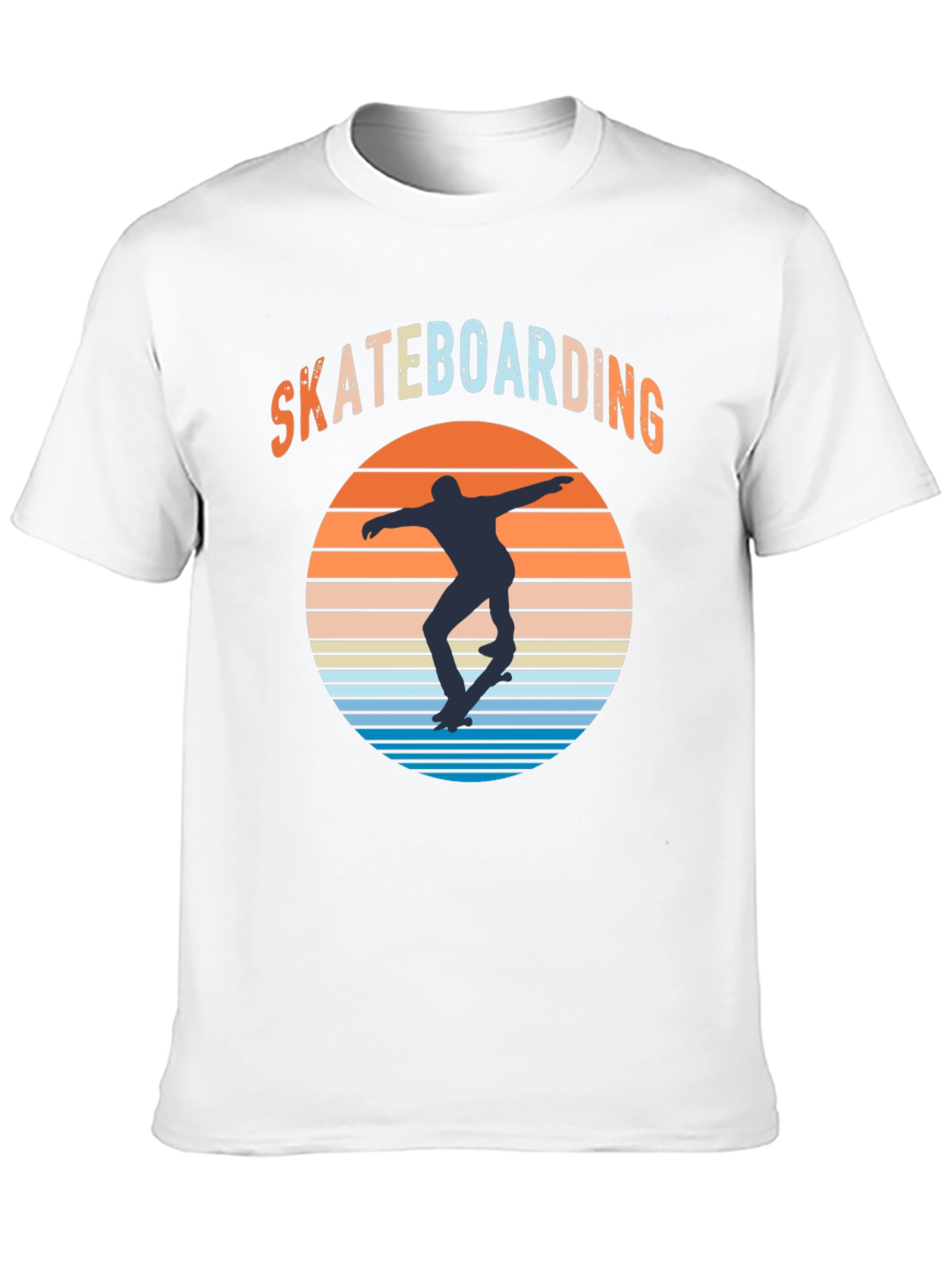 Skateboarding Sunset Graphic Tee