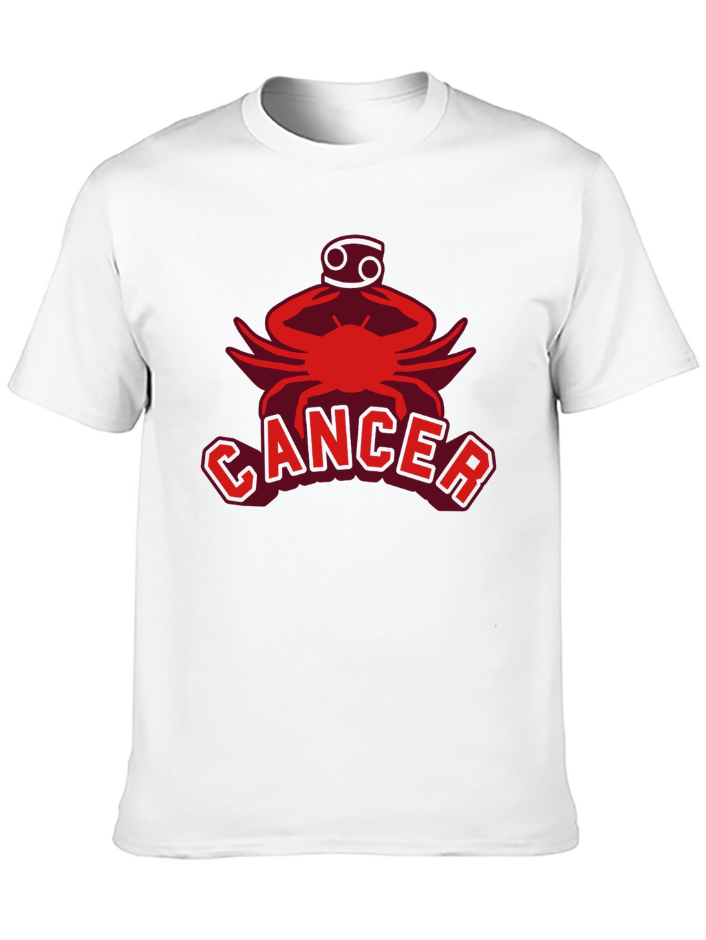 Cancer Zodiac T-Shirt: Red Graphic Tee