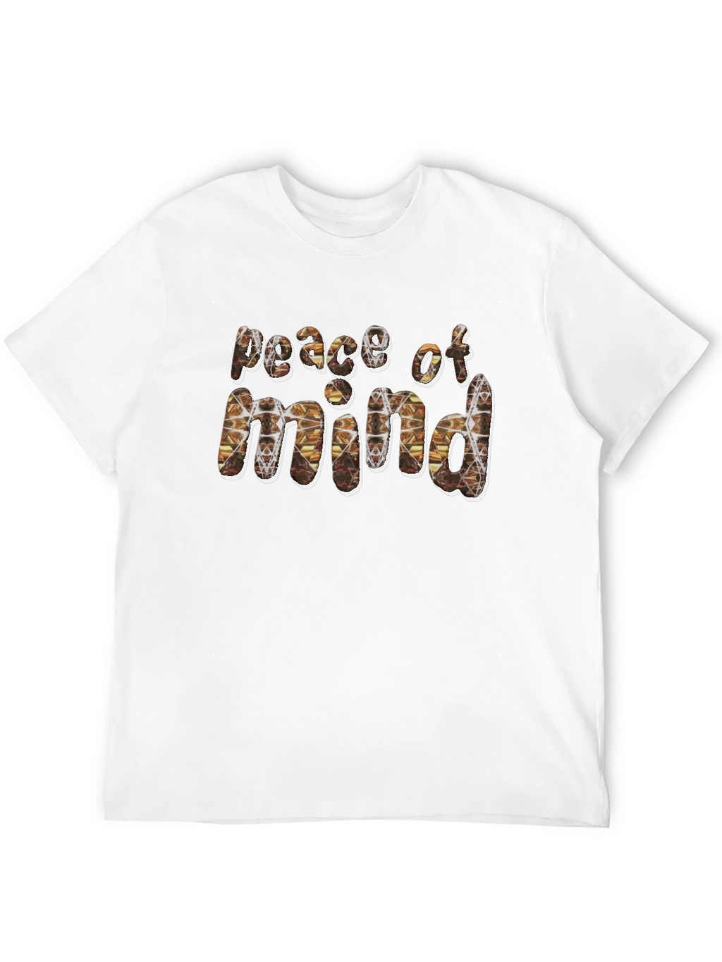 Peace of Mind Camo Graphic Black T-Shirt