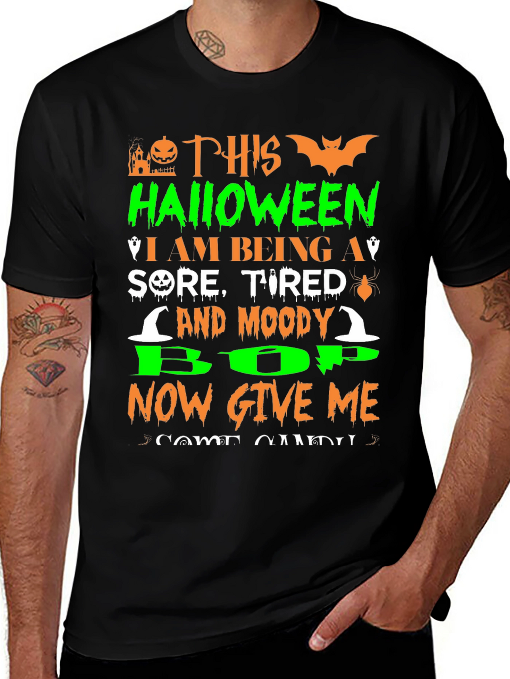 Halloween Moody T-Shirt Funny Spooky Season Tee