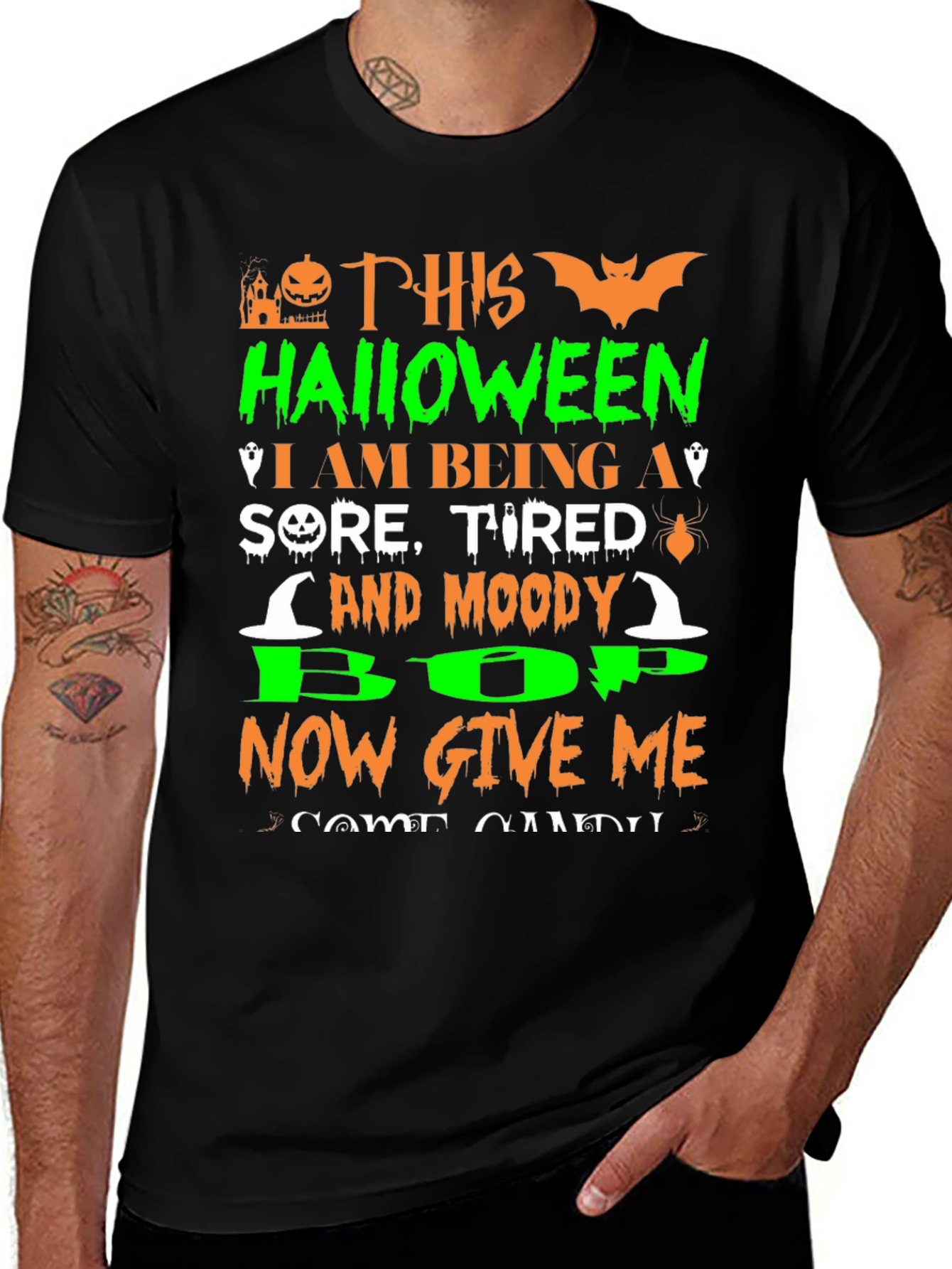 Halloween Moody T-Shirt Funny Spooky Season Tee