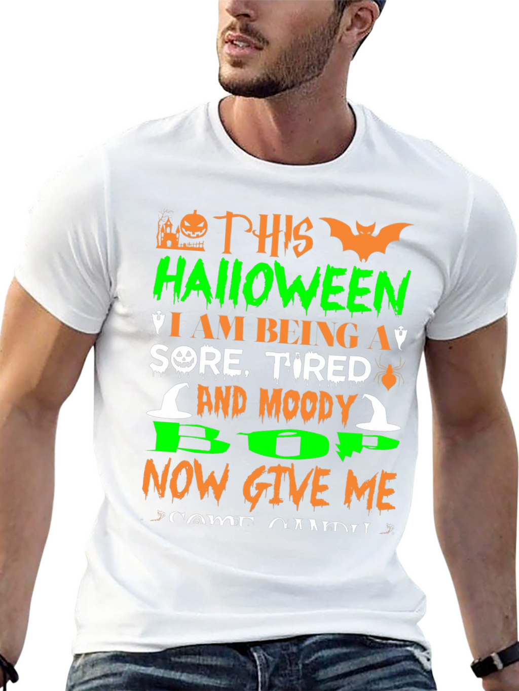 Halloween Moody T-Shirt Funny Spooky Season Tee