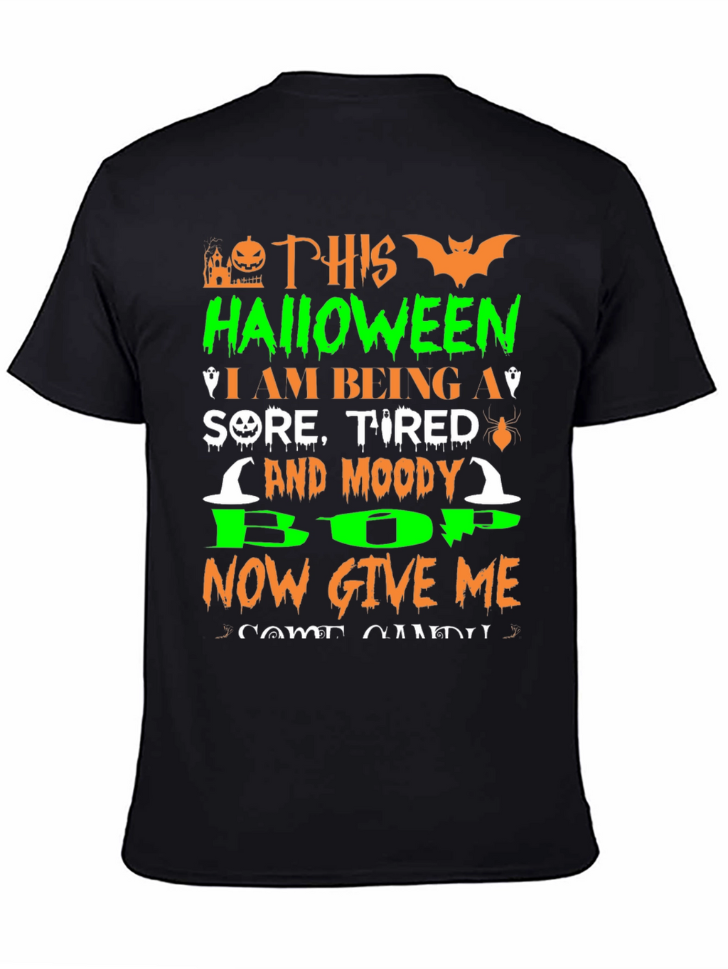 Halloween Moody T-Shirt Funny Spooky Season Tee