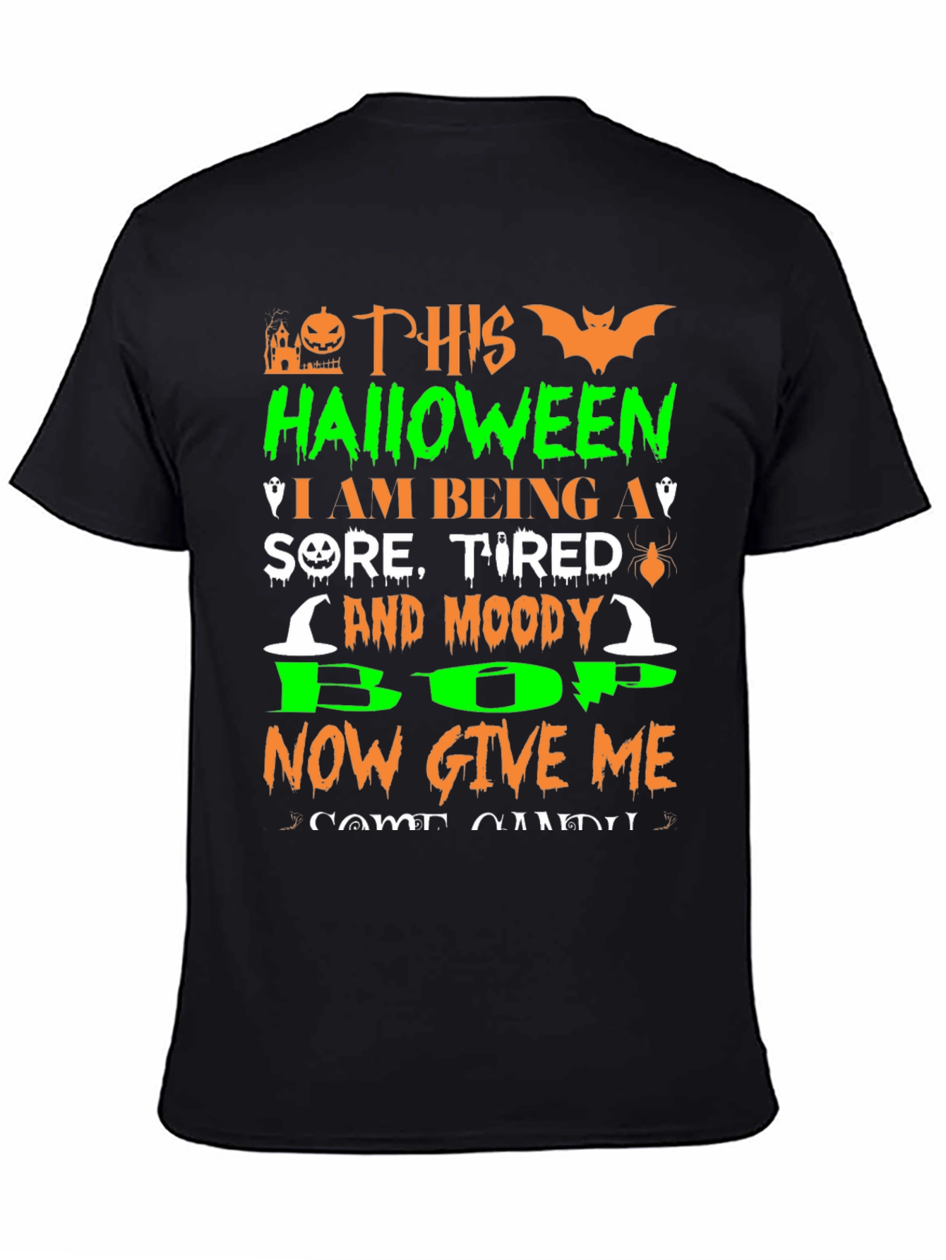 Halloween Moody T-Shirt Funny Spooky Season Tee