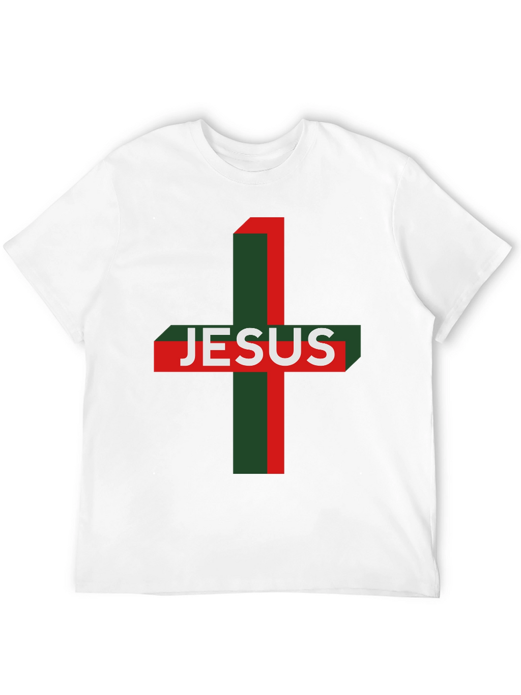 Jesus Cross Graphic Tee - Religious Menswear