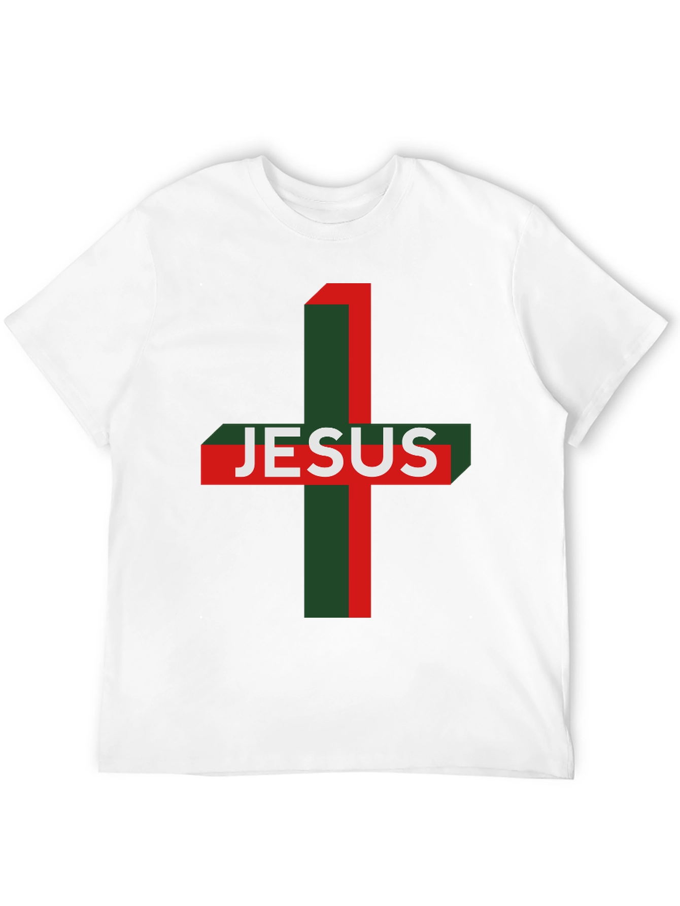 Jesus Cross Graphic Tee - Religious Menswear
