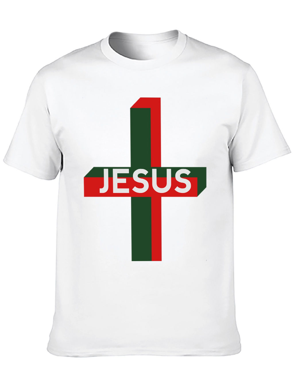 Jesus Cross Graphic Tee - Religious Menswear