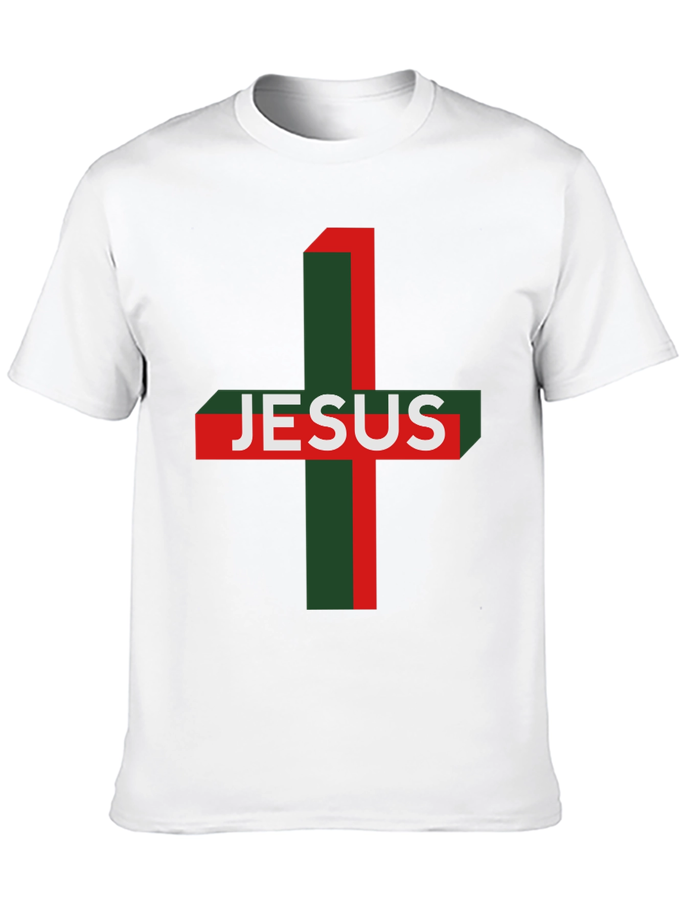 Jesus Cross Graphic Tee - Religious Menswear