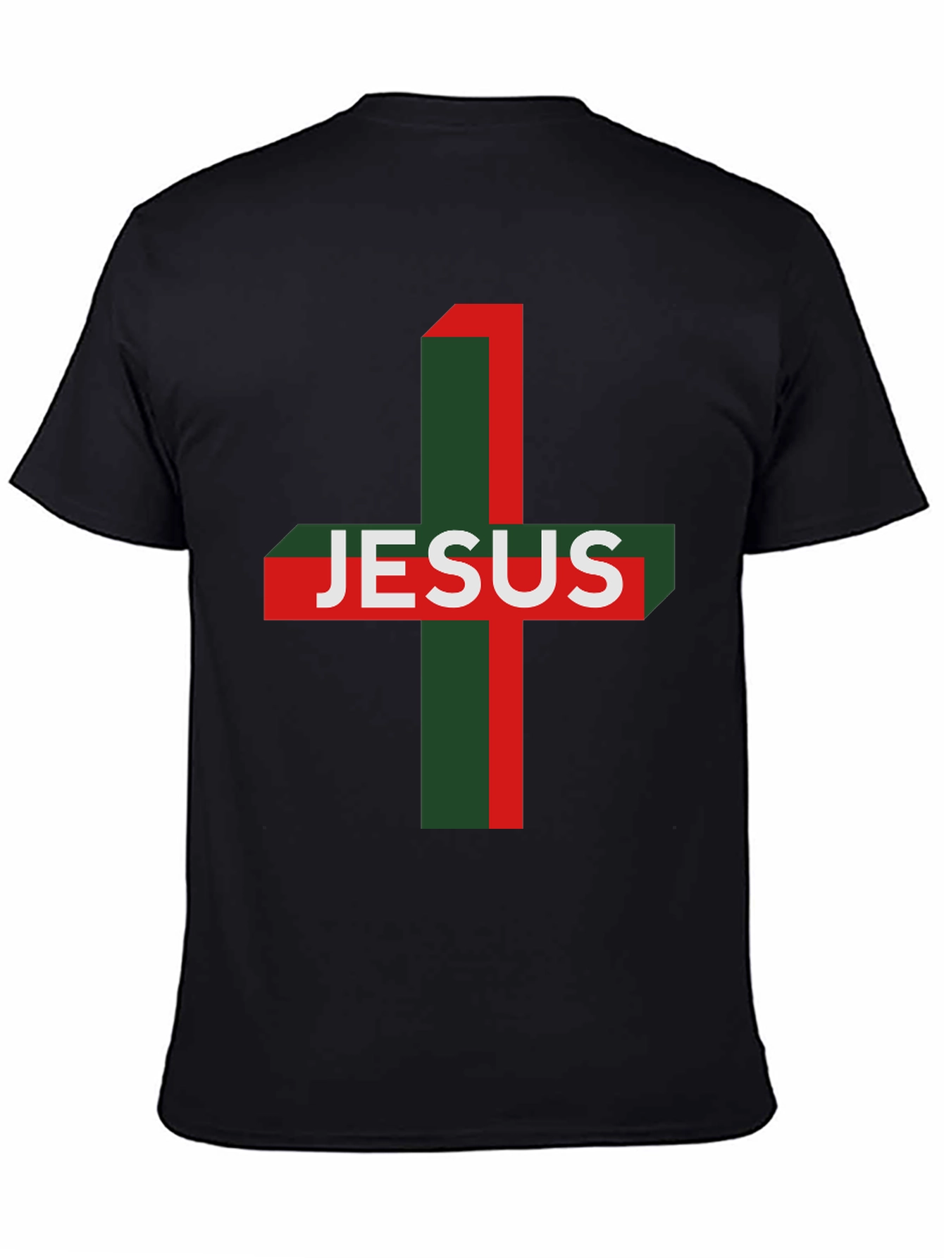 Jesus Cross Graphic Tee - Religious Menswear