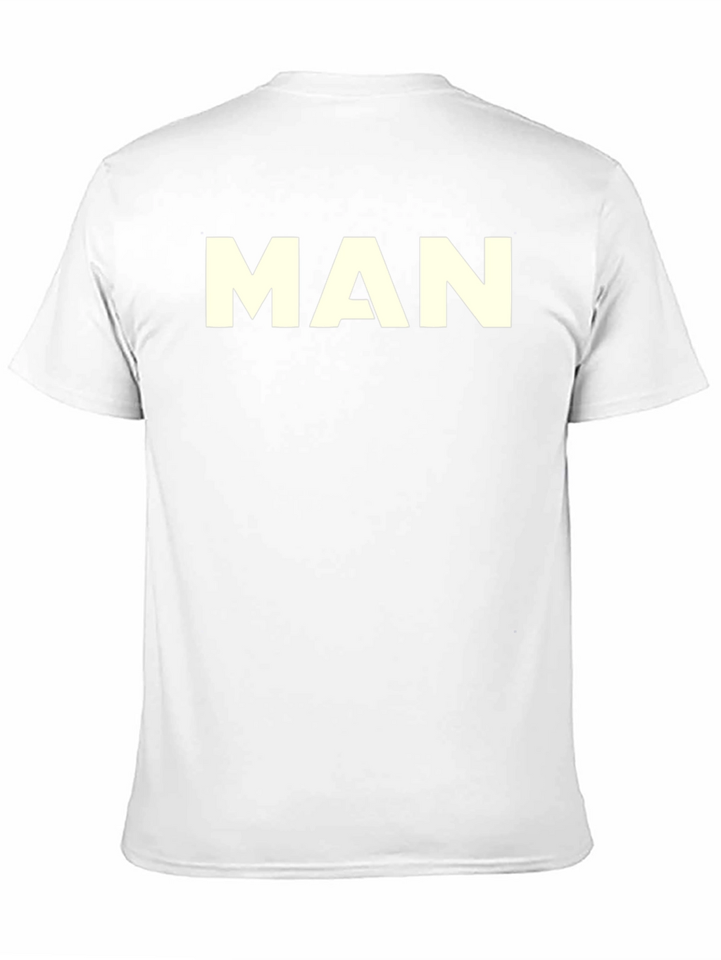 Mens Black T-Shirt - Bold MAN Graphic