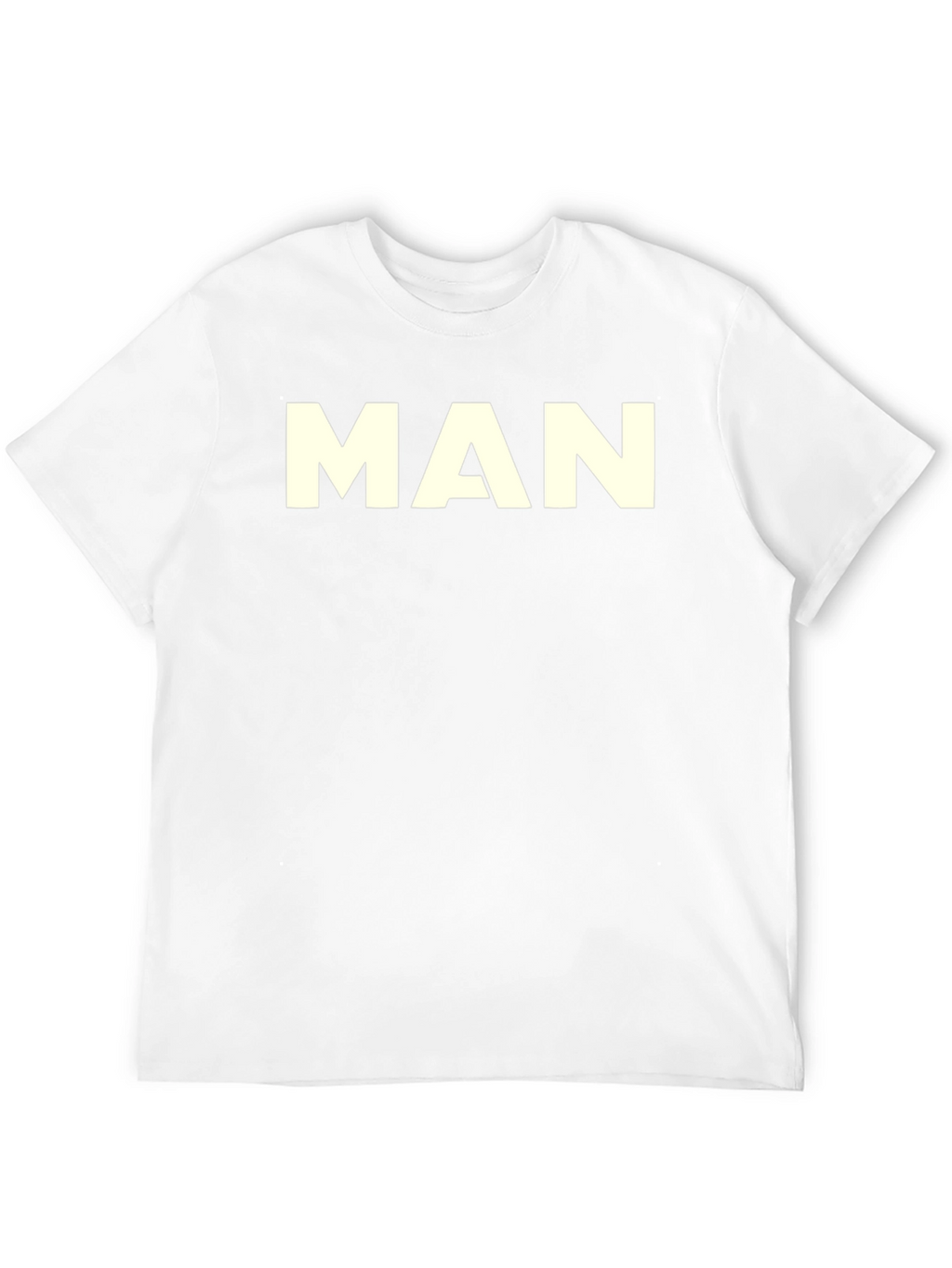 Mens Black T-Shirt - Bold MAN Graphic