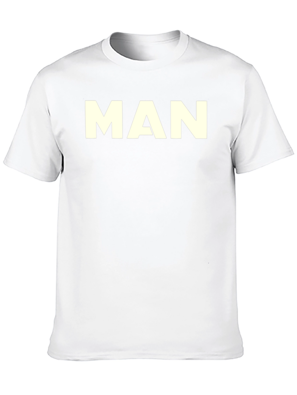 Mens Black T-Shirt - Bold MAN Graphic