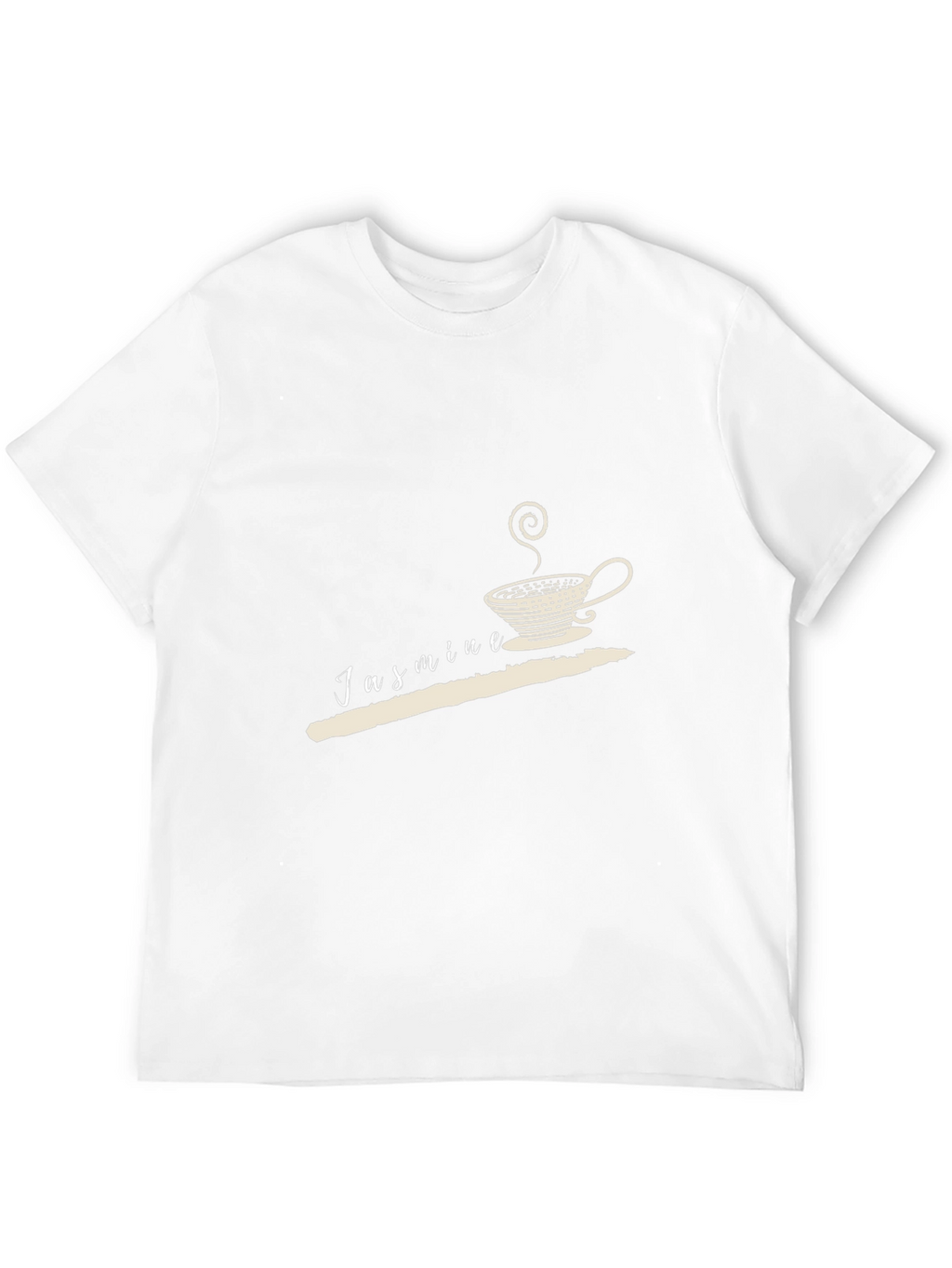 Jasmine Tea Graphic Tee - Black Cotton Casual Wear