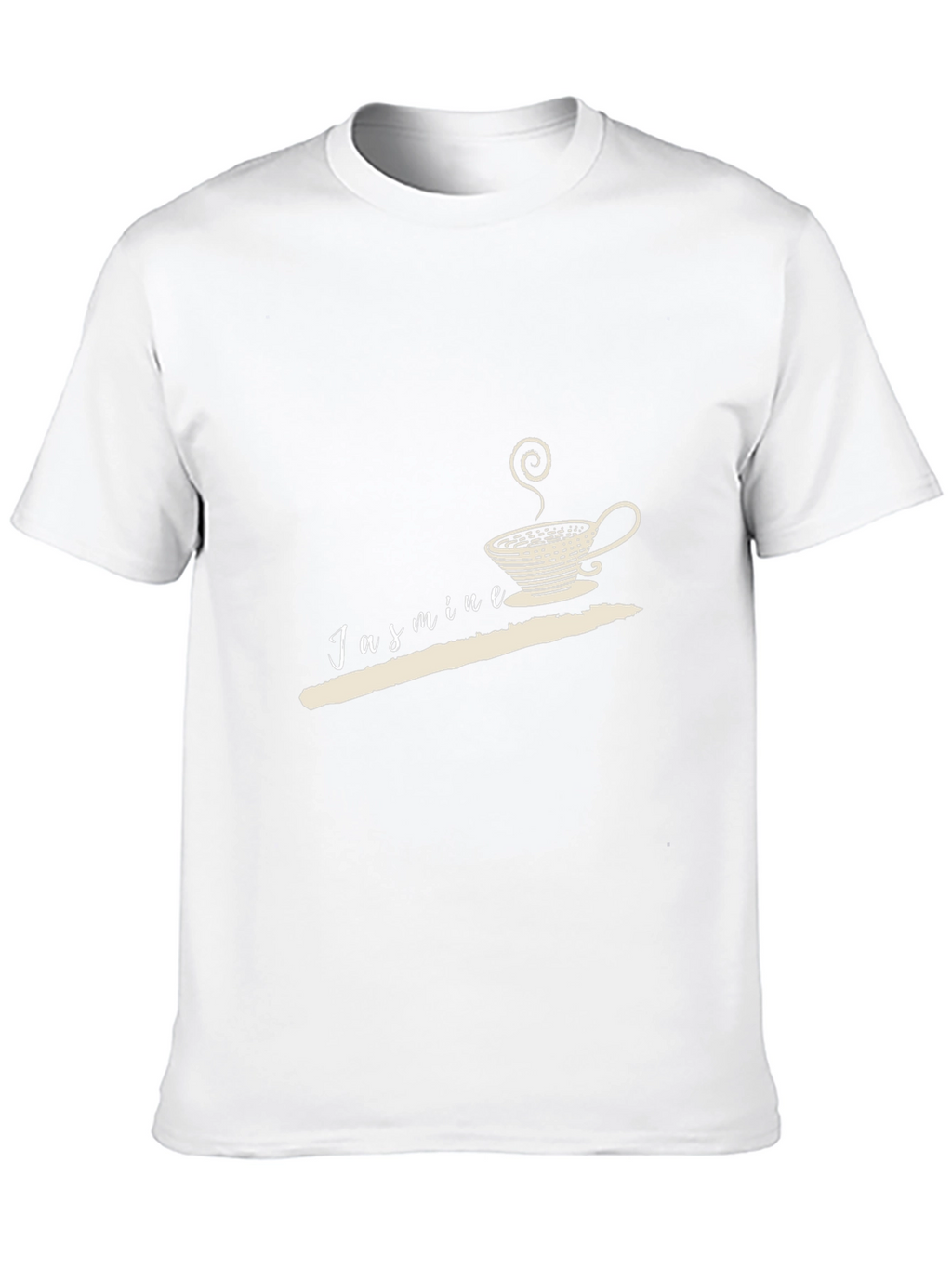 Jasmine Tea Graphic Tee - Black Cotton Casual Wear