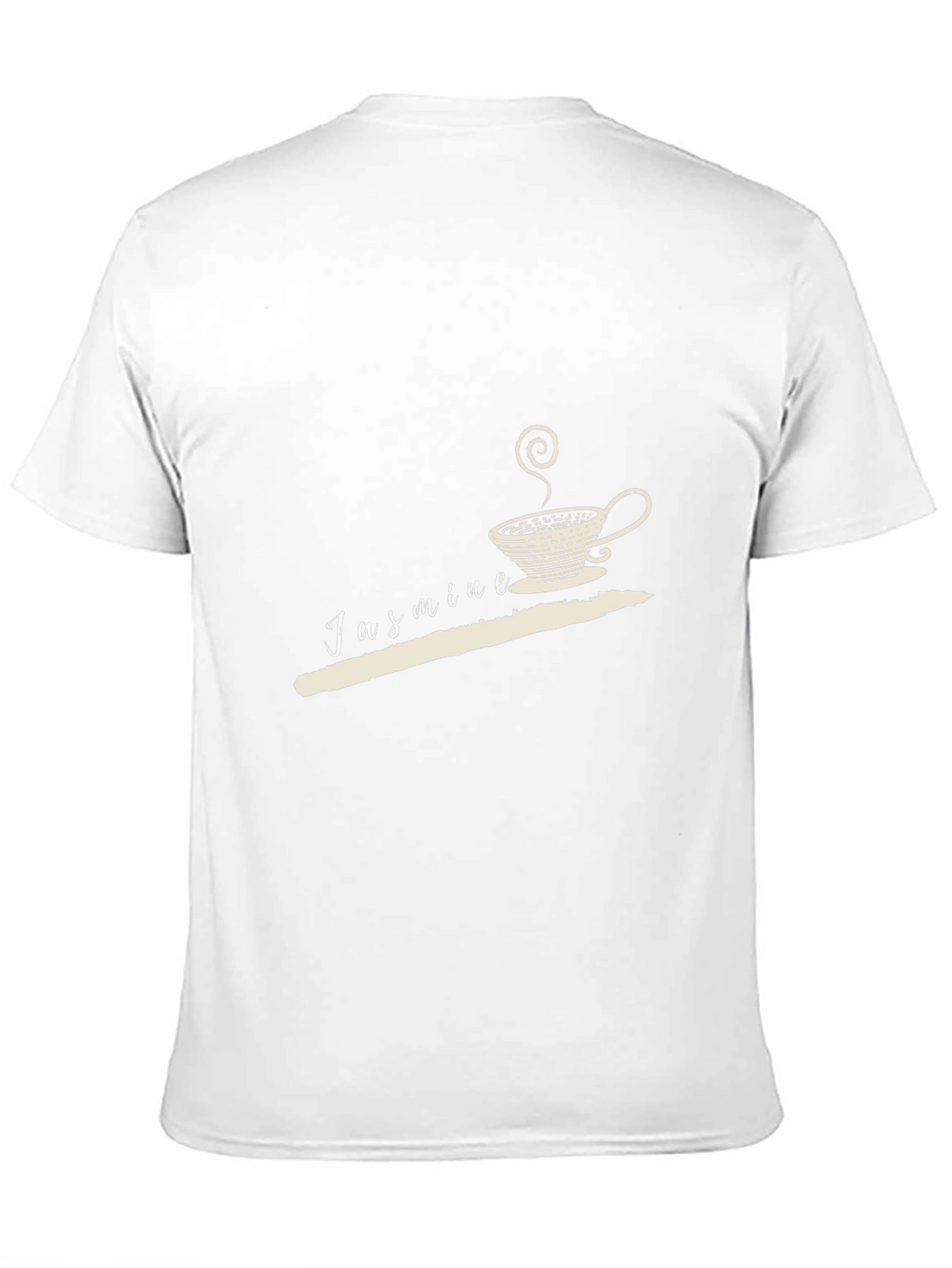 Jasmine Tea Graphic Tee - Black Cotton Casual Wear