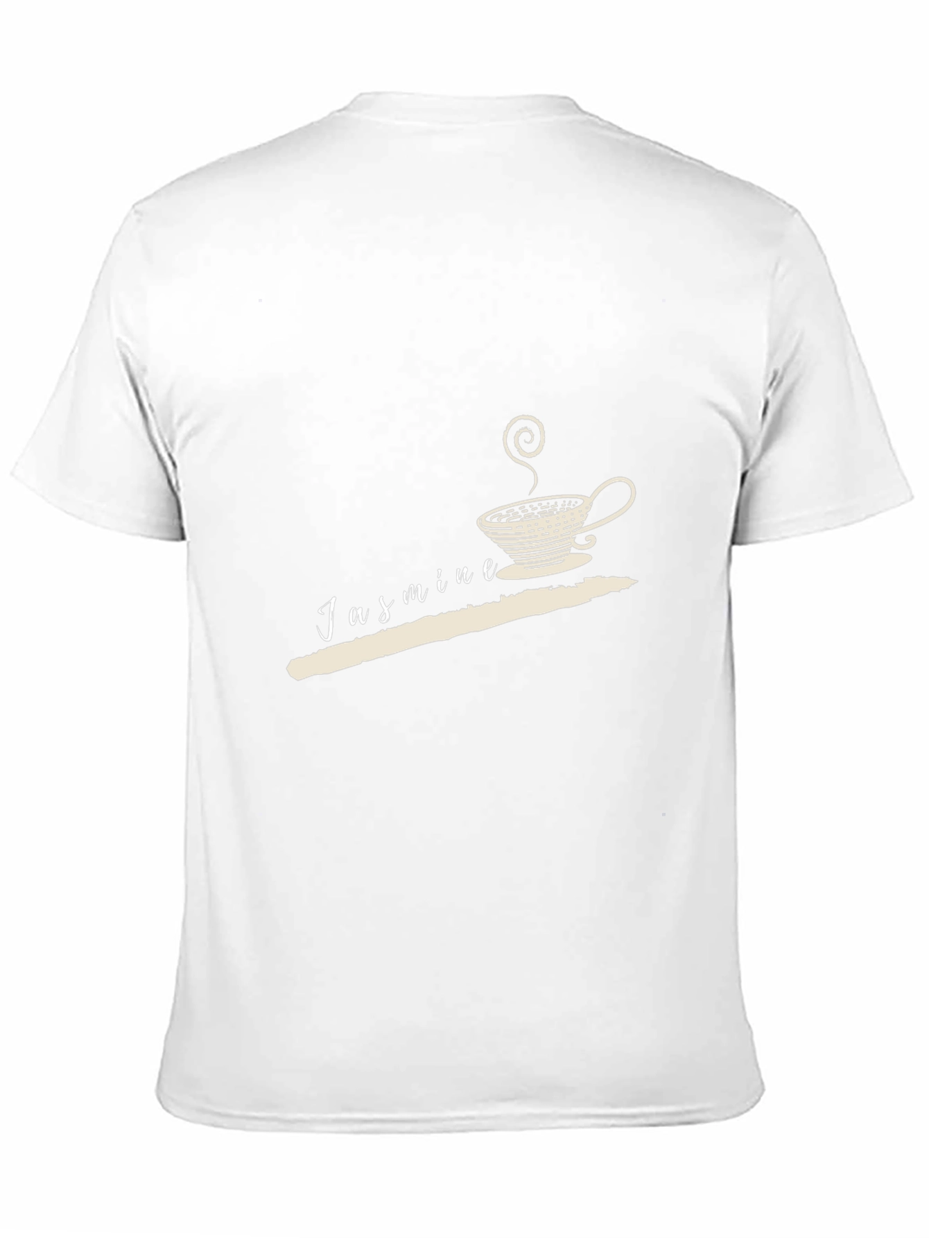 Jasmine Tea Graphic Tee - Black Cotton Casual Wear