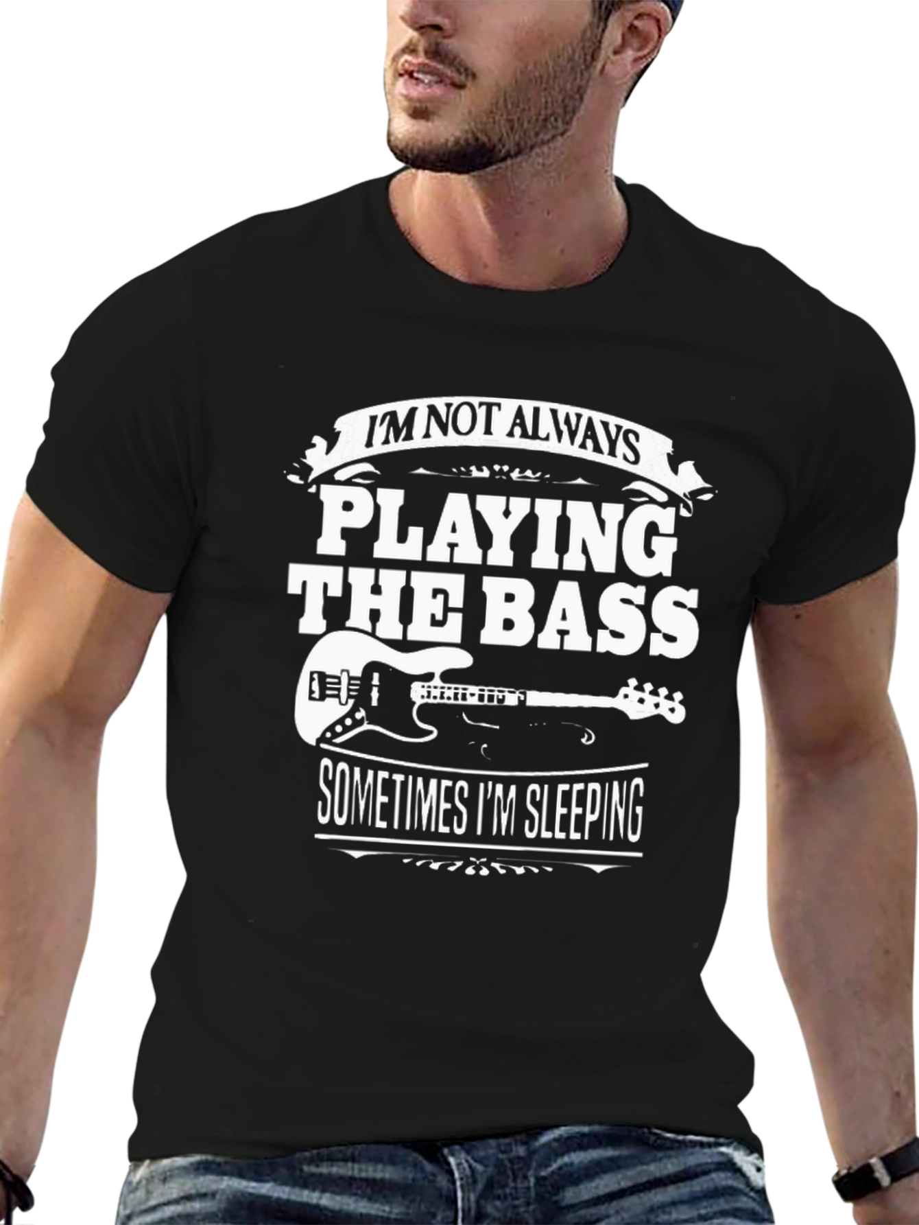Bass Guitar Player Graphic T-Shirt