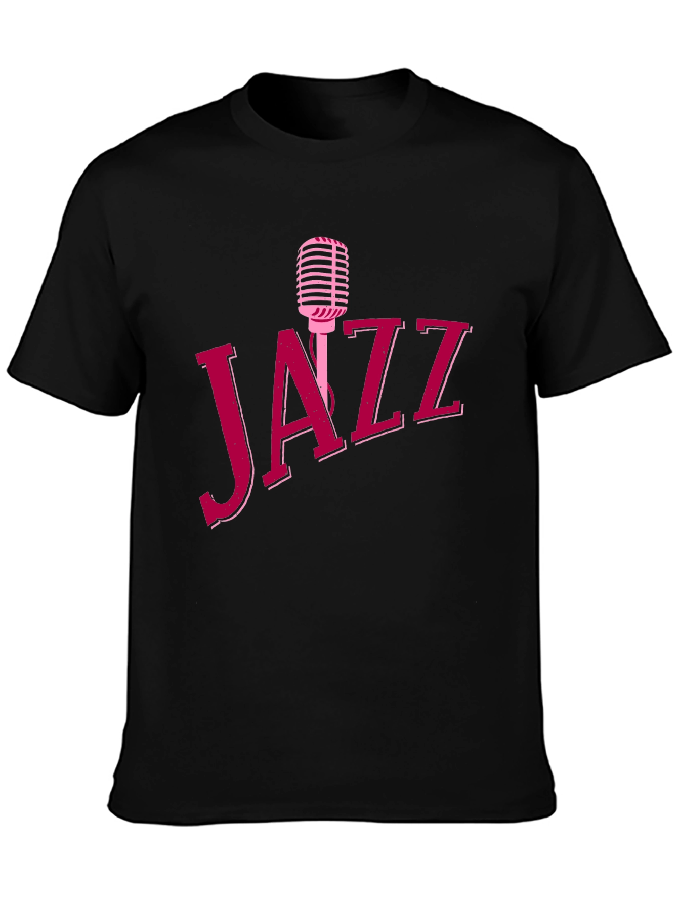 Jazz Music T-Shirt - Retro Microphone Design