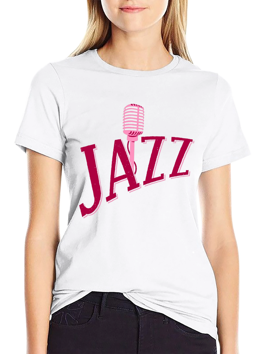 Jazz Music T-Shirt - Retro Microphone Design