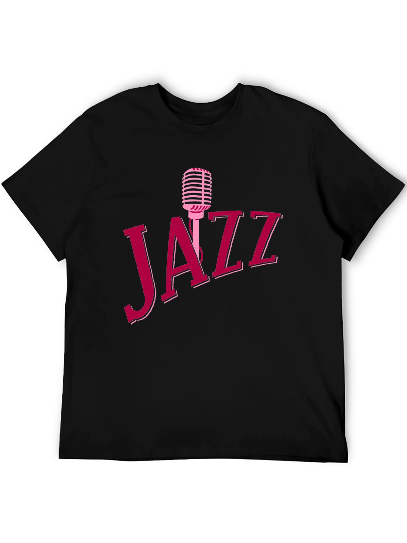 Jazz Music T-Shirt - Retro Microphone Design