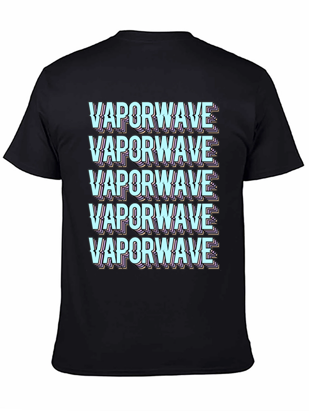 Vaporwave Aesthetic Graphic Tee - Black T-Shirt