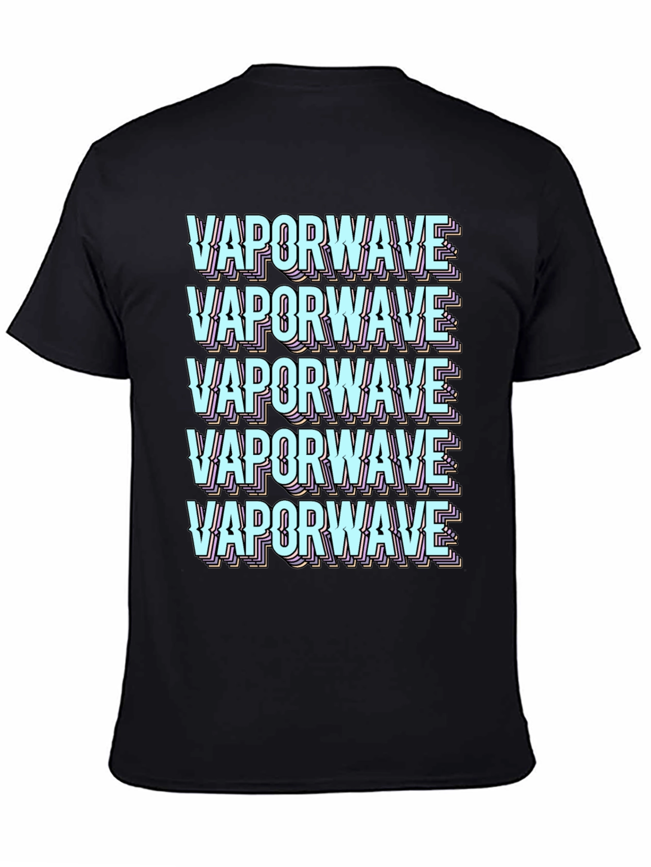 Vaporwave Aesthetic Graphic Tee - Black T-Shirt