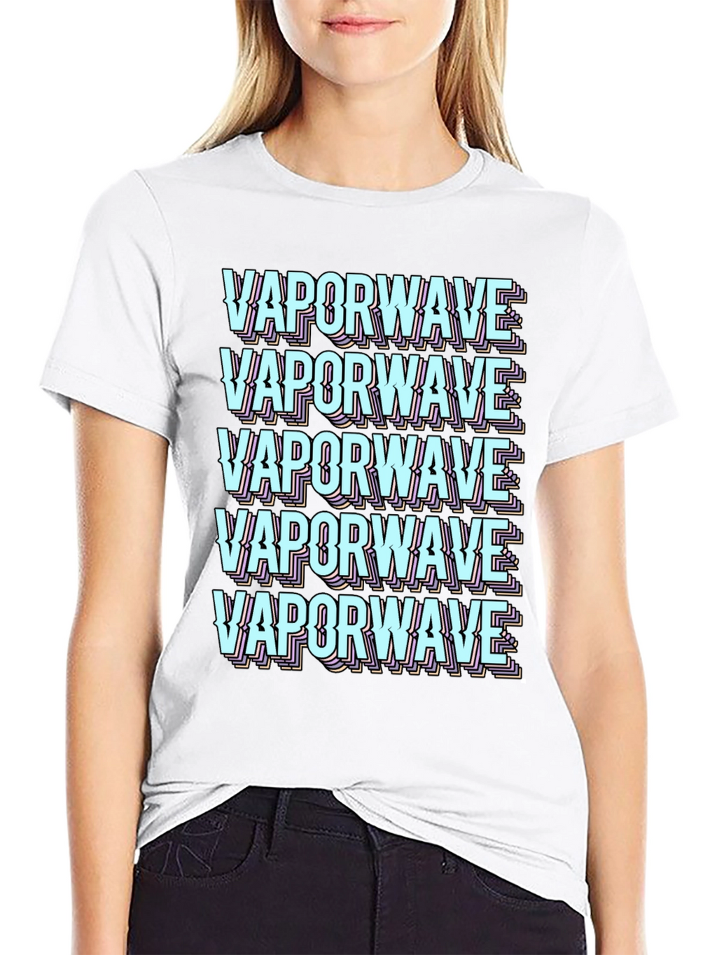 Vaporwave Aesthetic Graphic Tee - Black T-Shirt