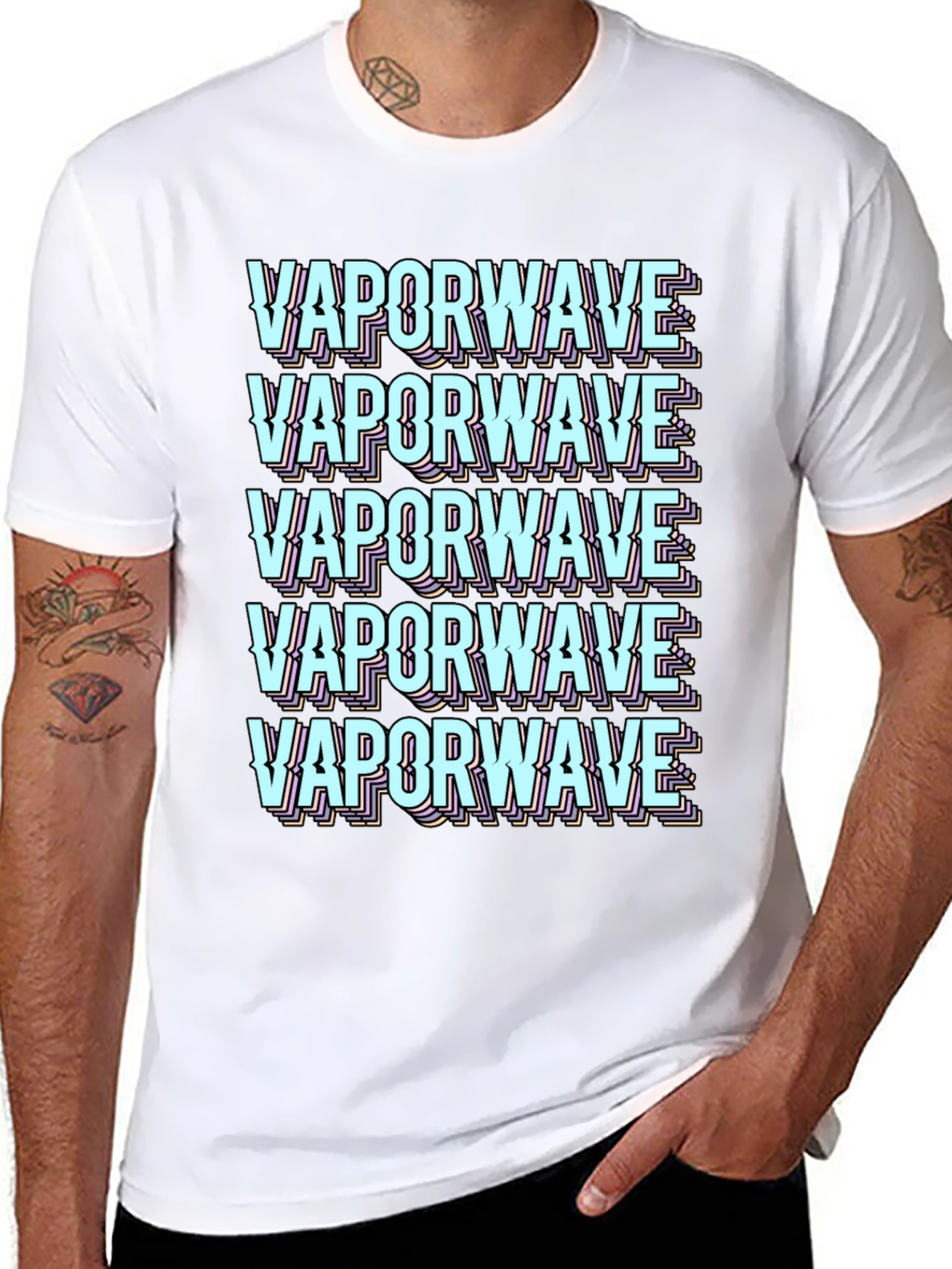 Vaporwave Aesthetic Graphic Tee - Black T-Shirt