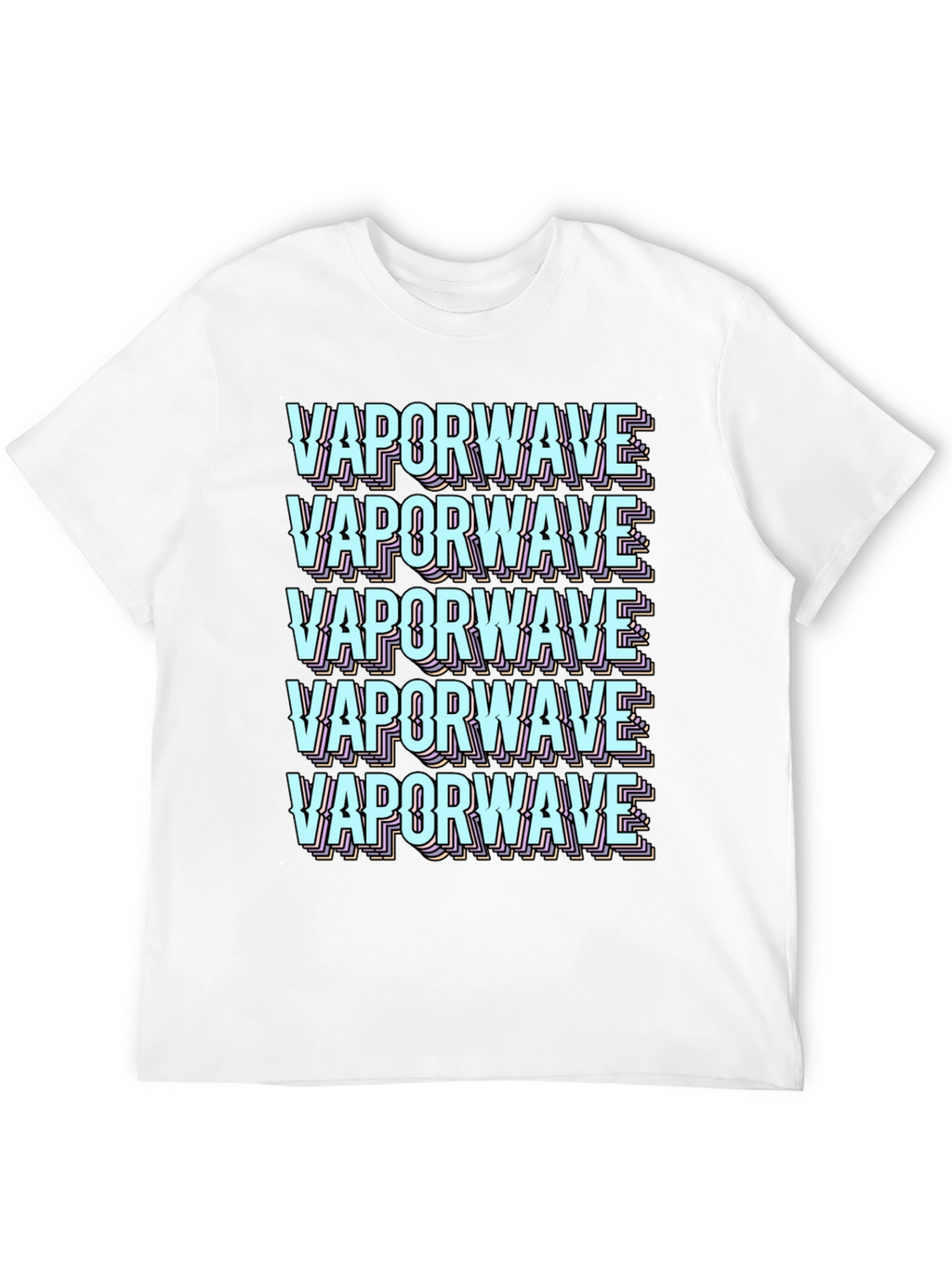 Vaporwave Aesthetic Graphic Tee - Black T-Shirt