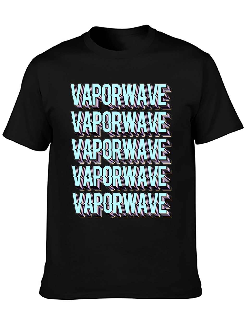 Vaporwave Aesthetic Graphic Tee - Black T-Shirt