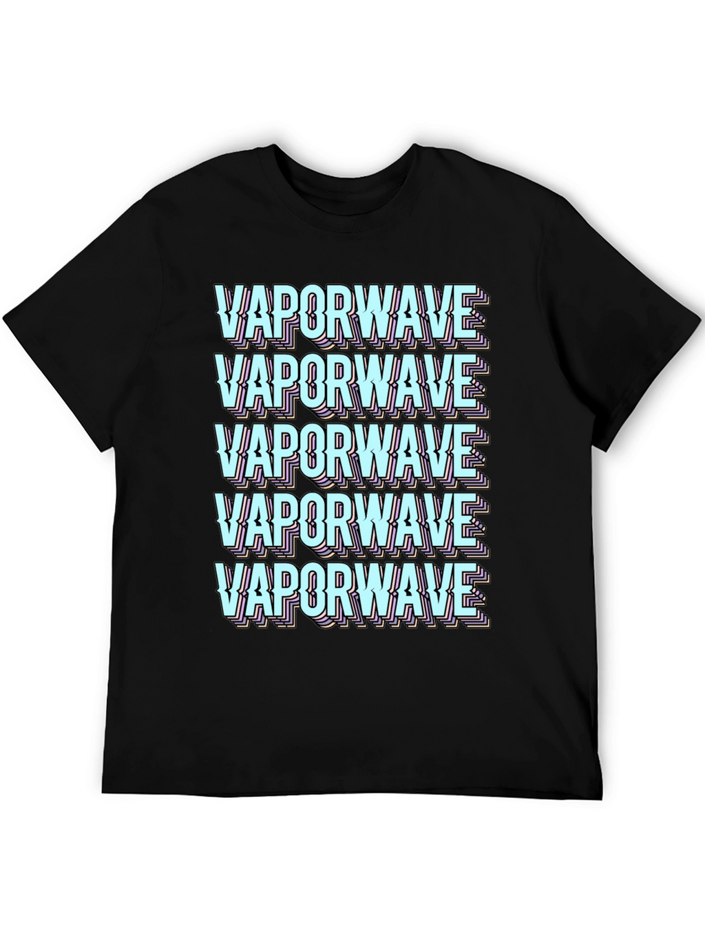 Vaporwave Aesthetic Graphic Tee - Black T-Shirt