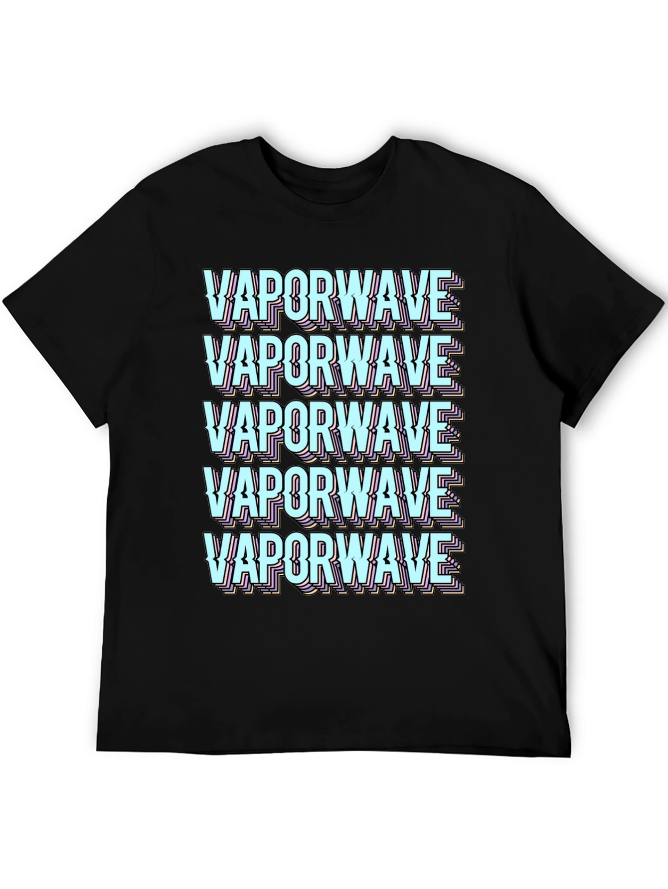 Vaporwave Aesthetic Graphic Tee - Black T-Shirt