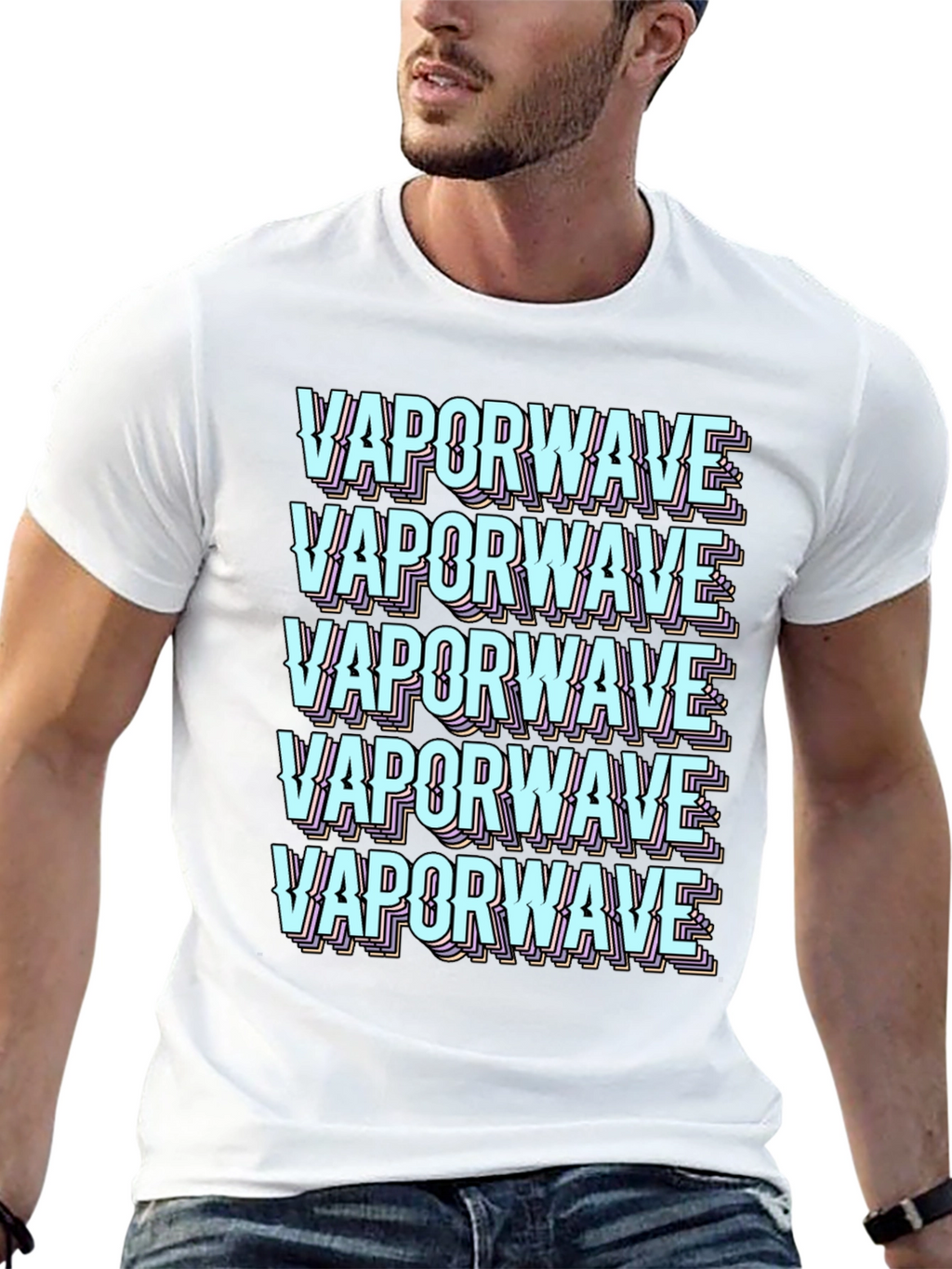 Vaporwave Aesthetic Graphic Tee - Black T-Shirt