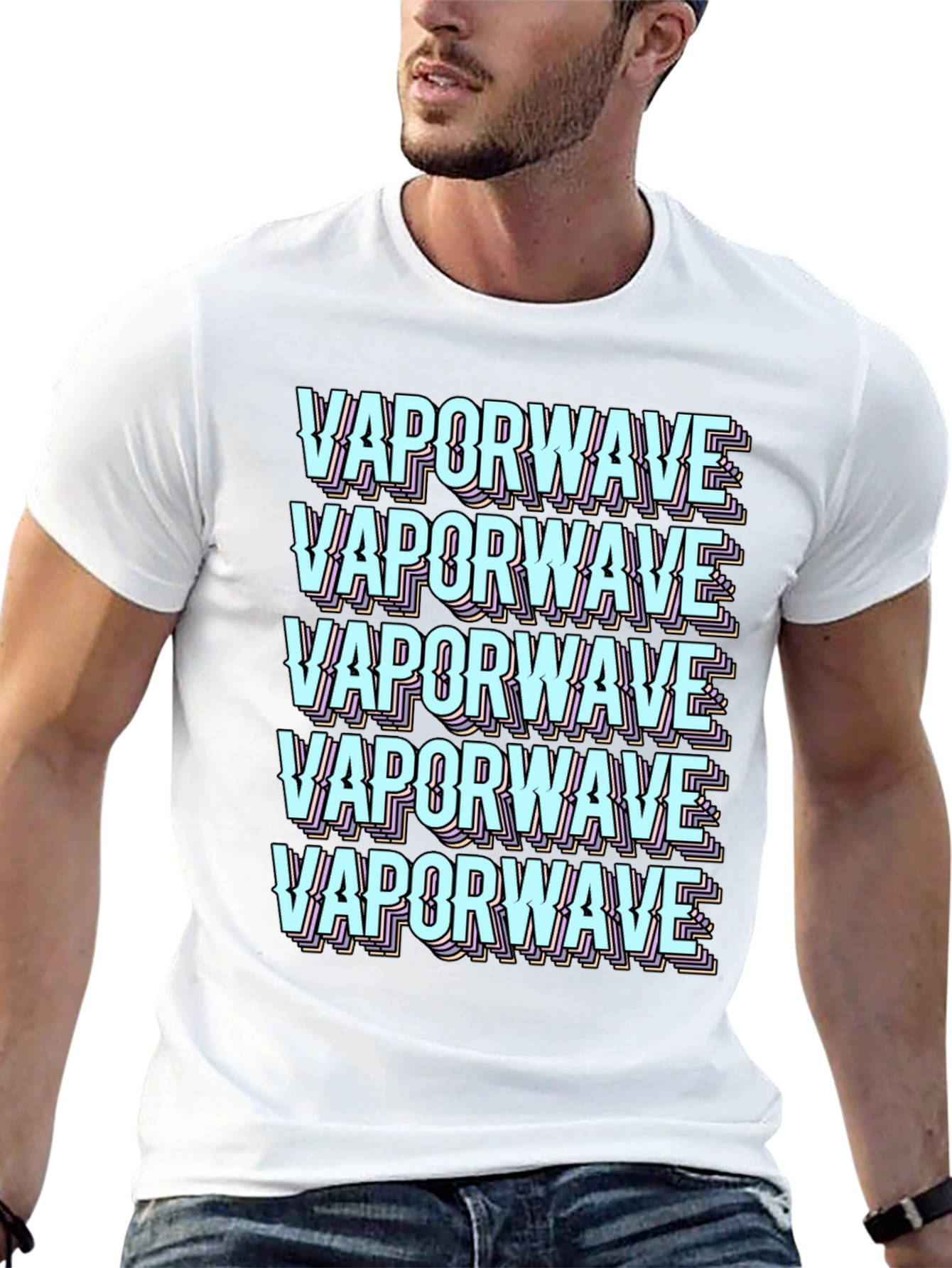 Vaporwave Aesthetic Graphic Tee - Black T-Shirt