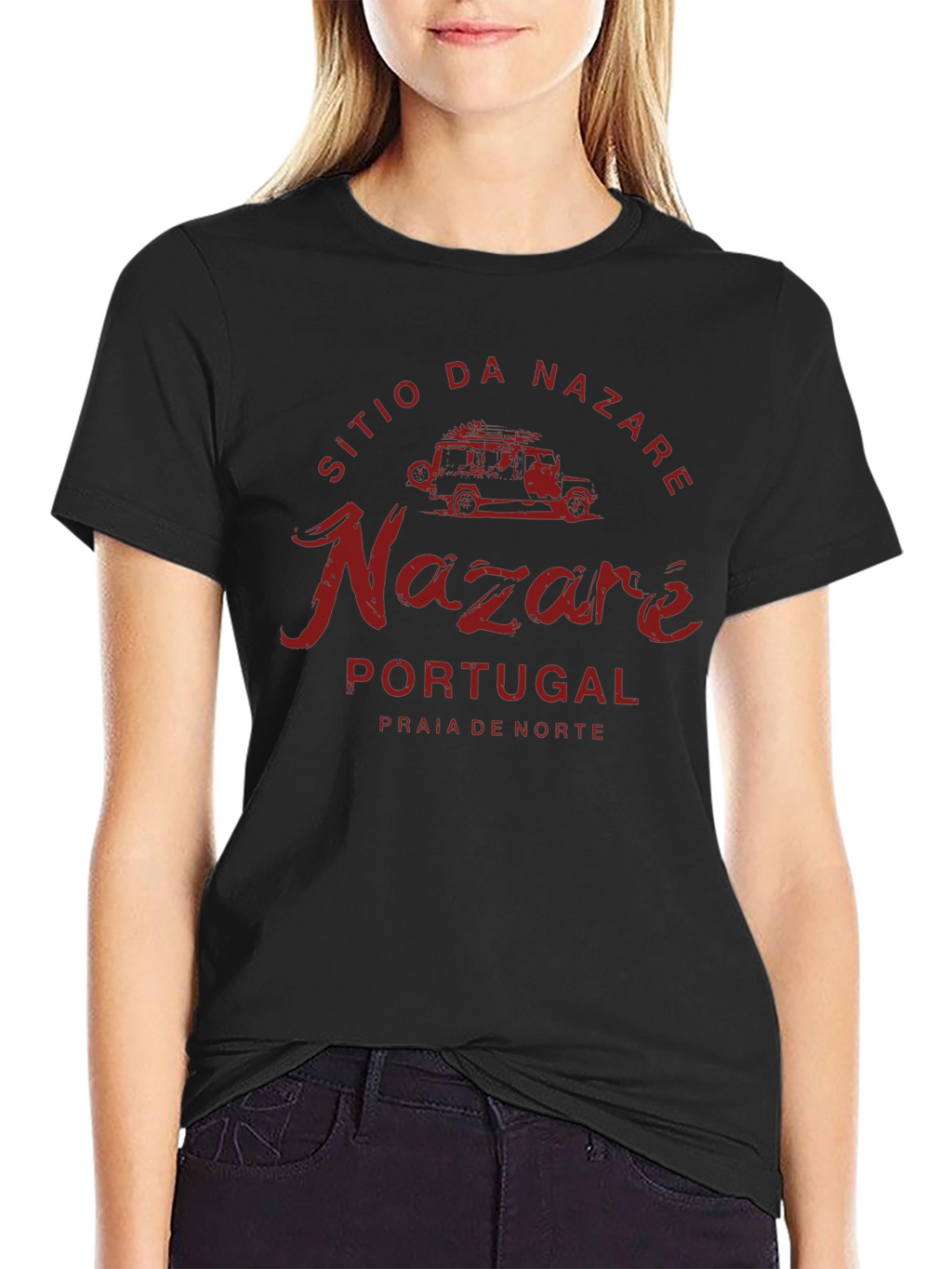 Nazare Portugal T-Shirt Beach Surf Tee