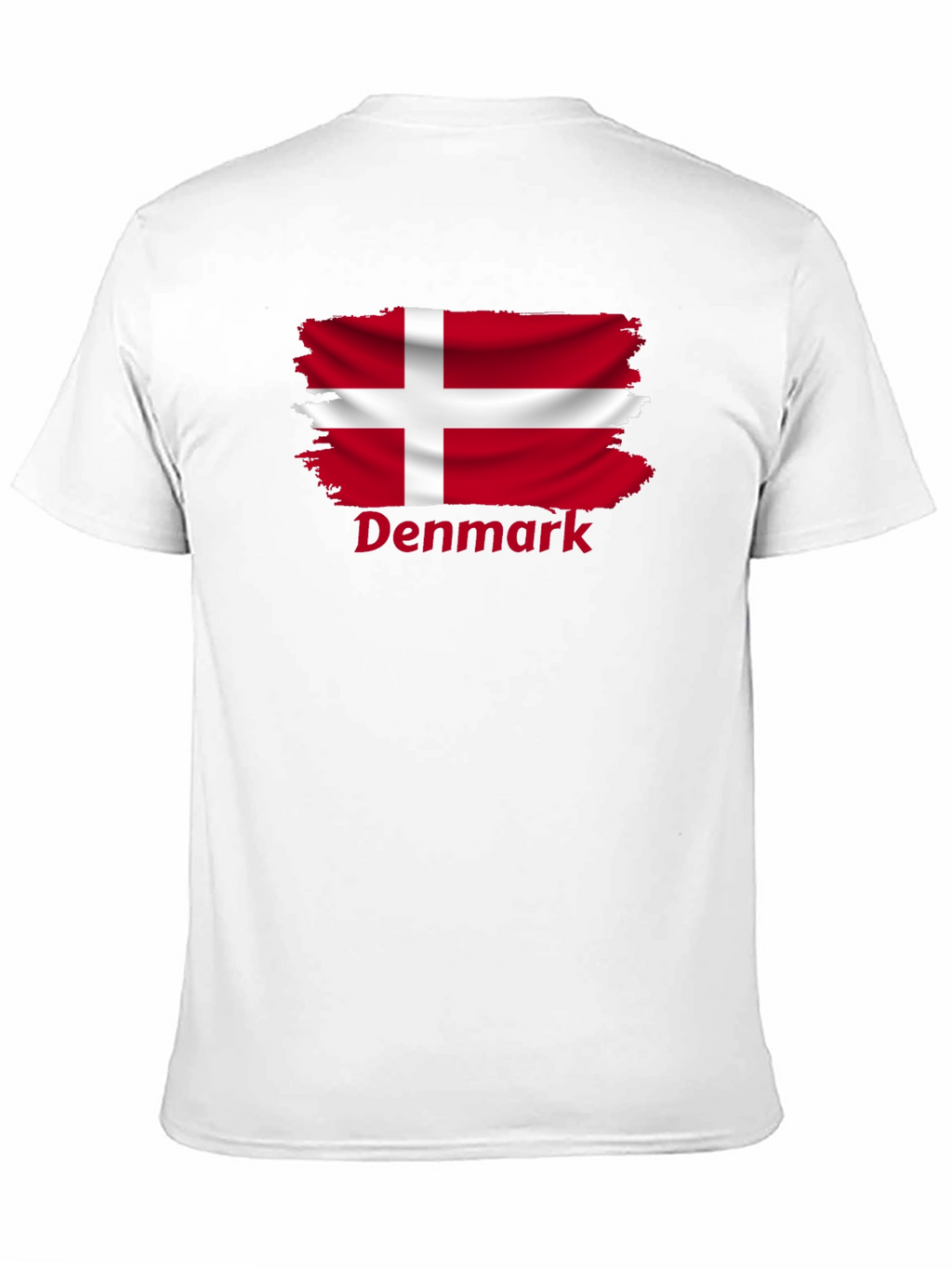 Denmark Flag T-Shirt - Black Cotton Tee