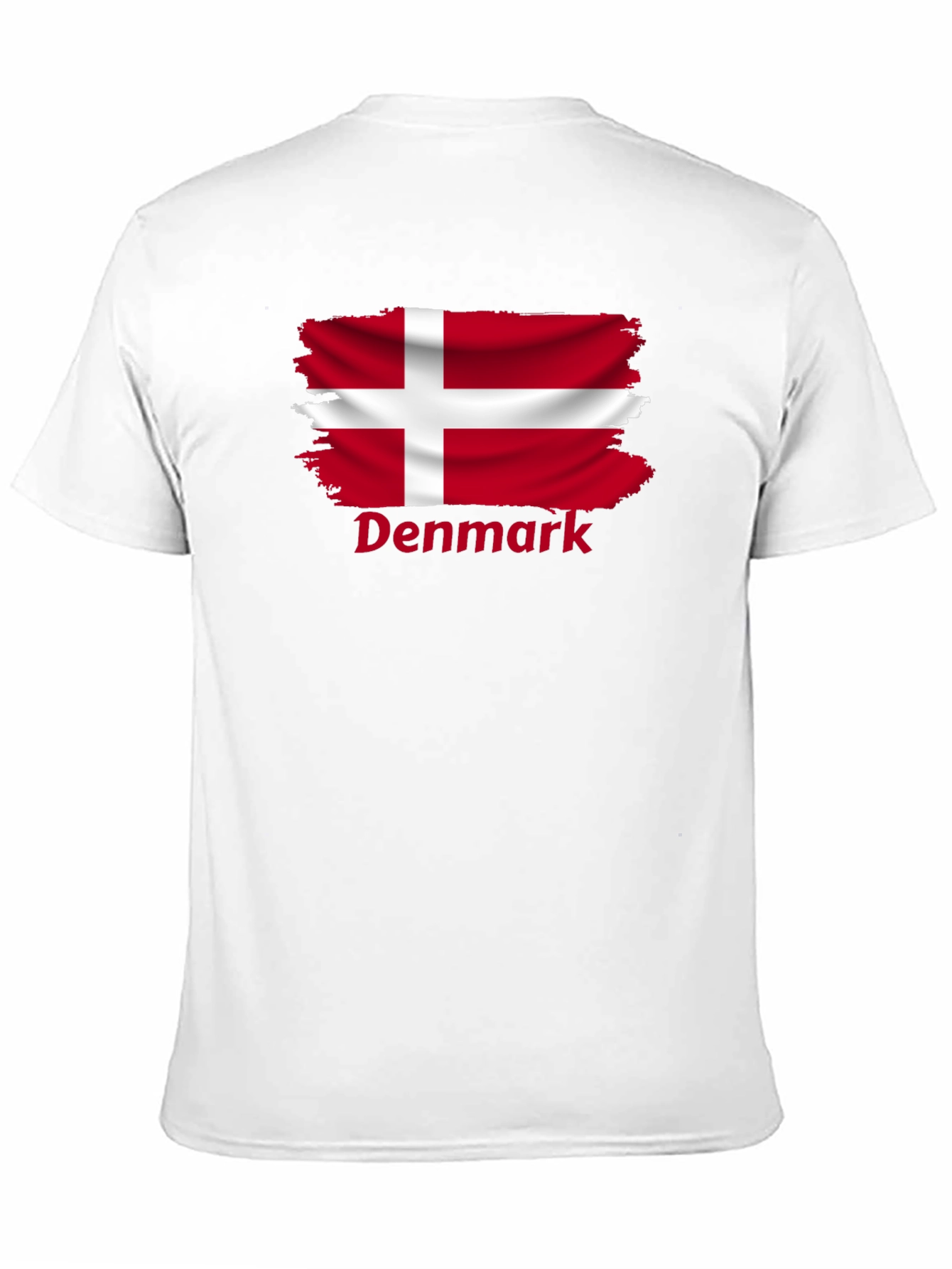 Denmark Flag T-Shirt - Black Cotton Tee