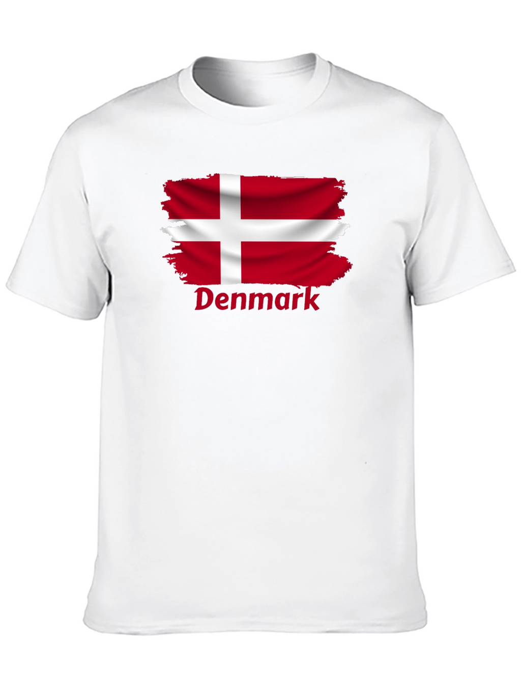 Denmark Flag T-Shirt - Black Cotton Tee