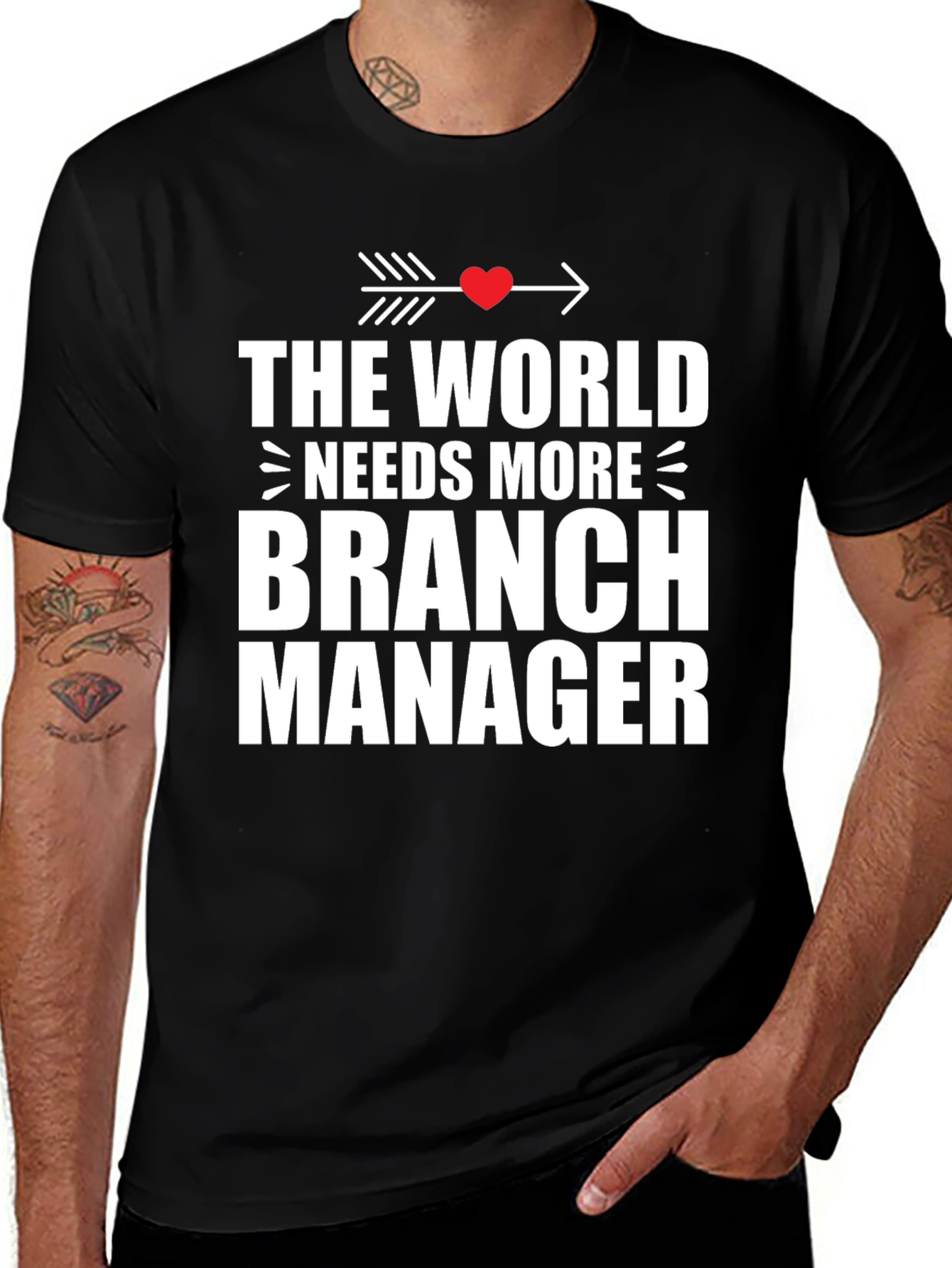 Branch Manager Graphic Tee Arrow Heart T-Shirt