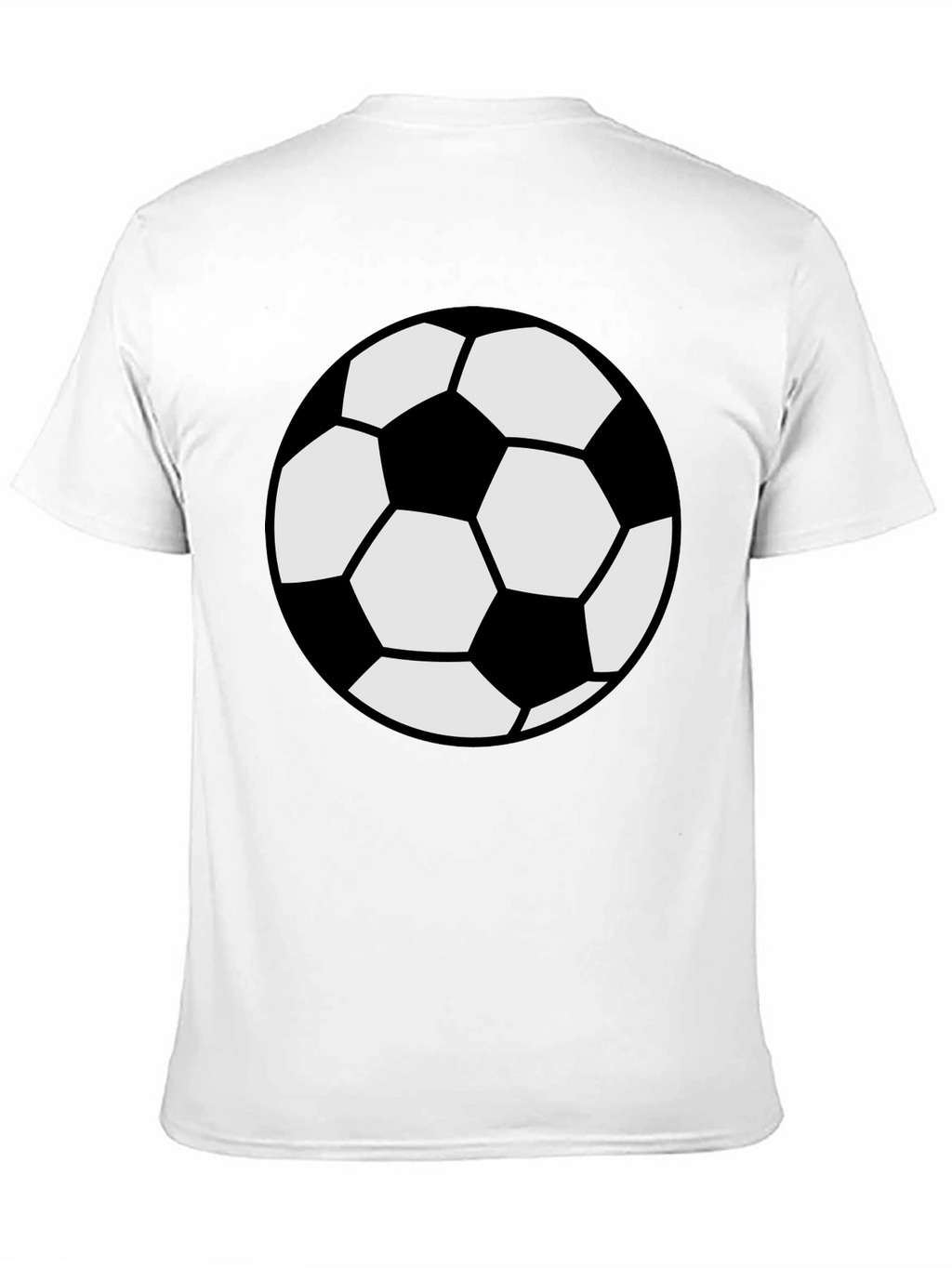 Soccer Ball Graphic Tee - Black Cotton Comfort