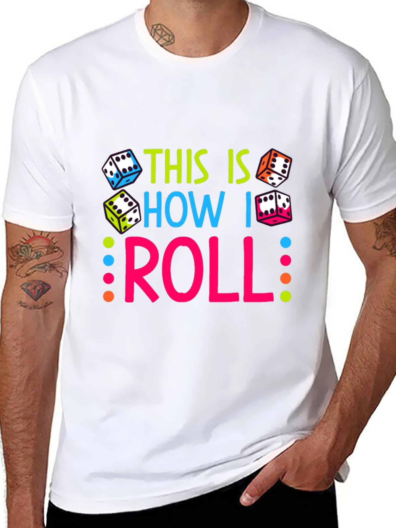 This Is How I Roll Dice Graphic T-Shirt