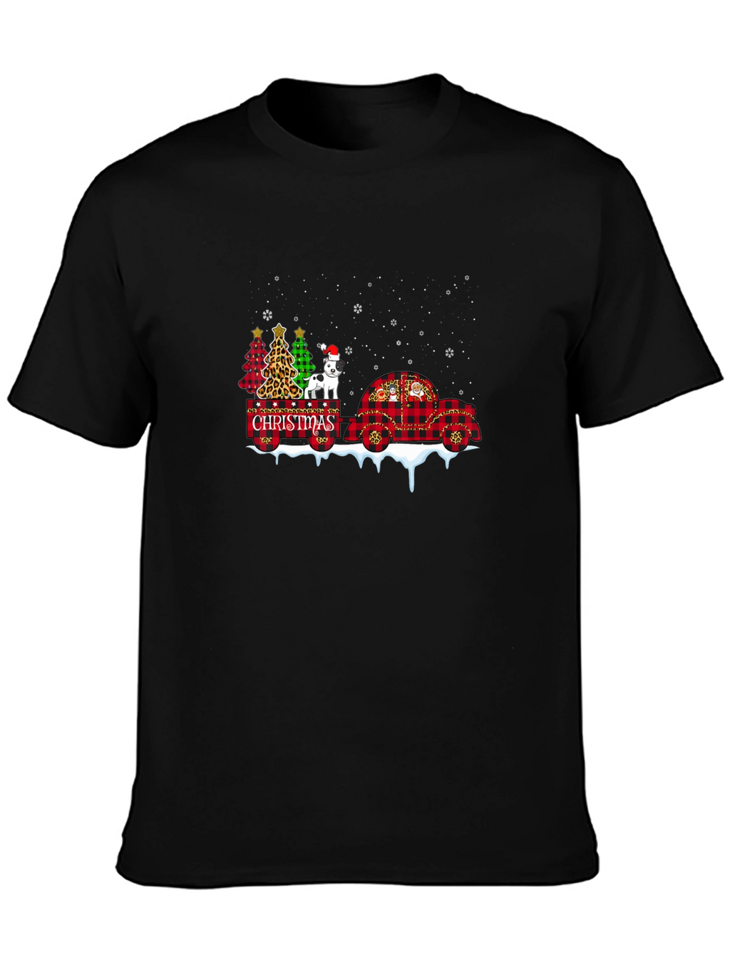 Festive Christmas Dog Graphic Tee