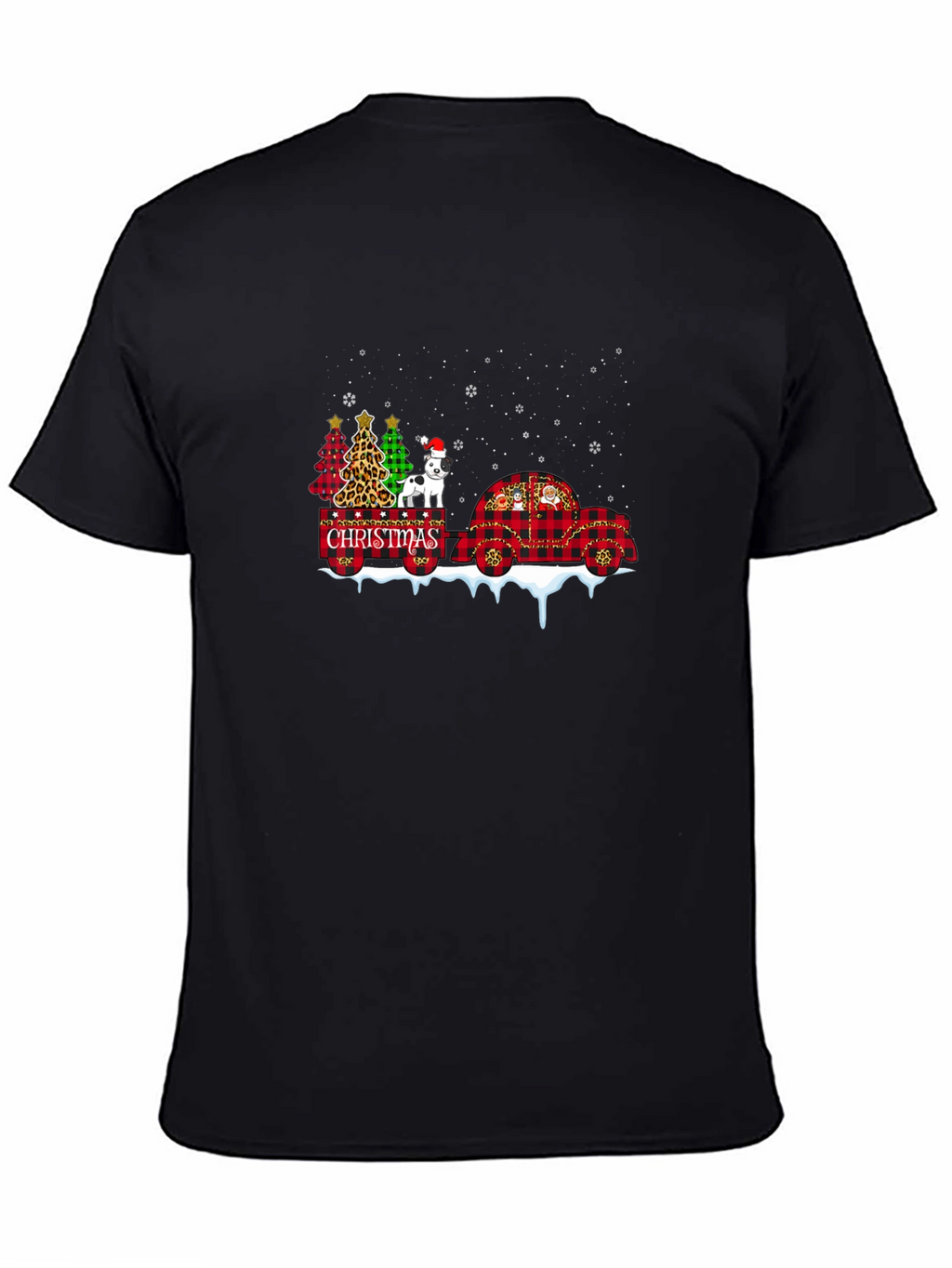 Festive Christmas Dog Graphic Tee