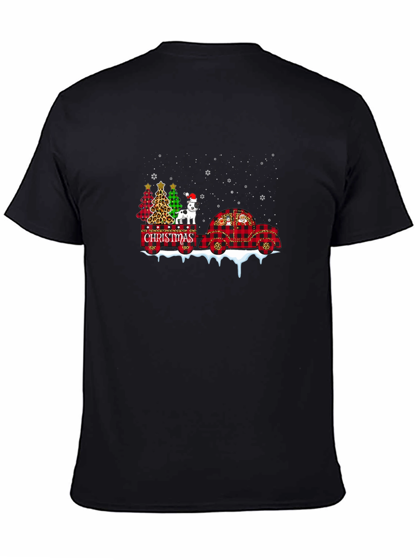 Festive Christmas Dog Graphic Tee