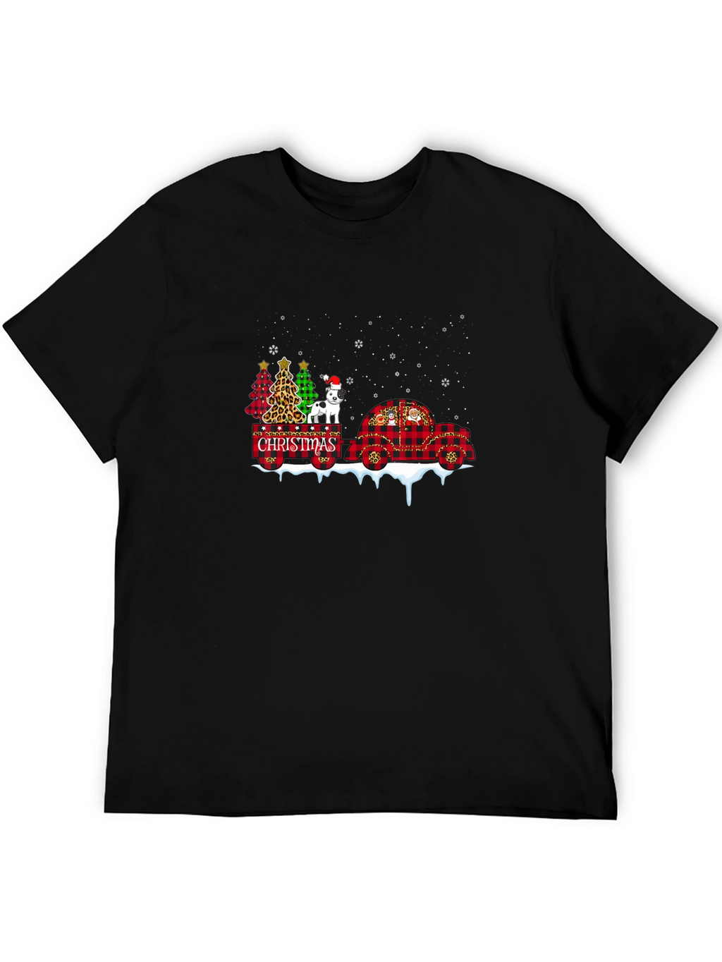 Festive Christmas Dog Graphic Tee