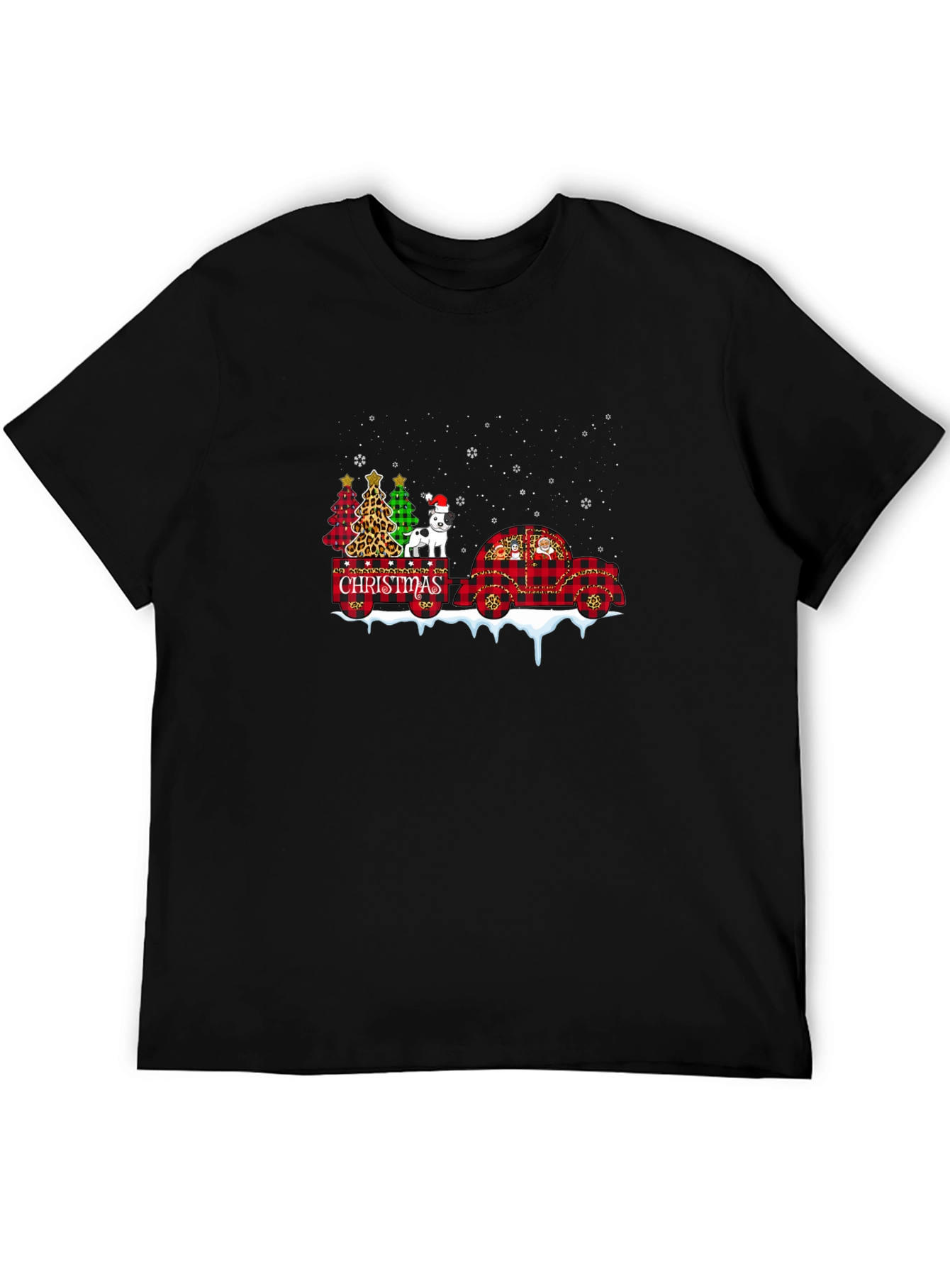 Festive Christmas Dog Graphic Tee