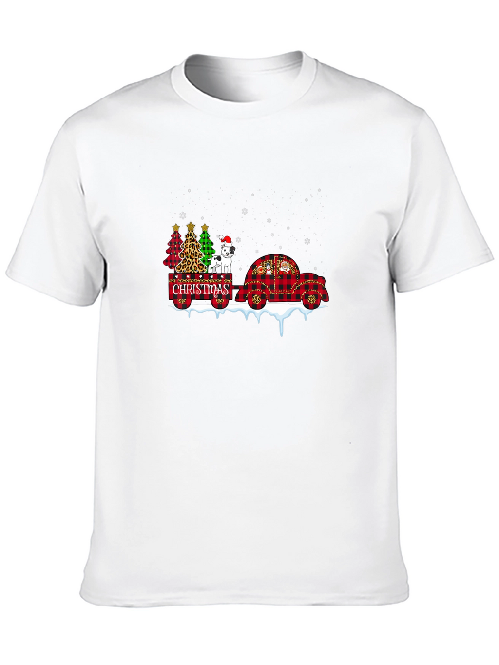 Festive Christmas Dog Graphic Tee