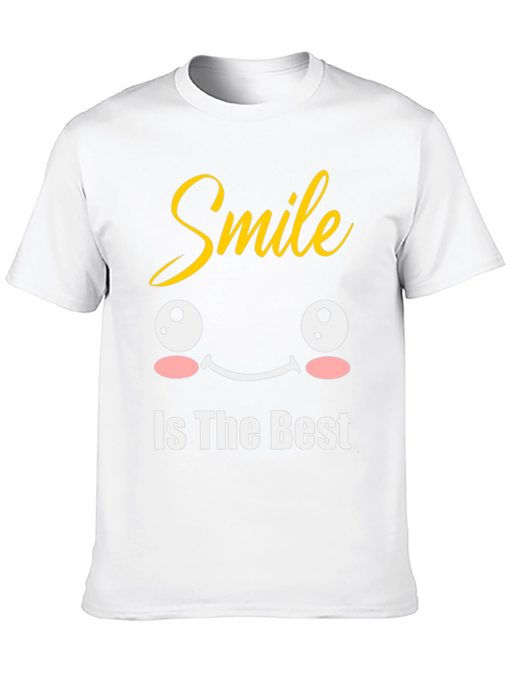 Smile Is The Best Black Graphic T-Shirt