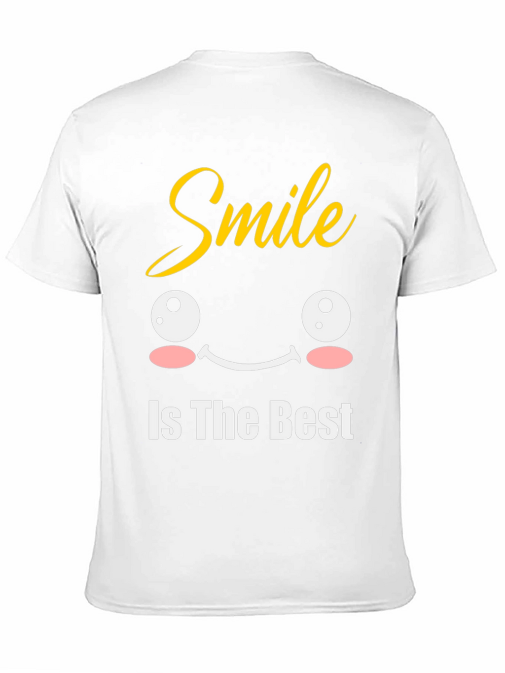 Smile Is The Best Black Graphic T-Shirt