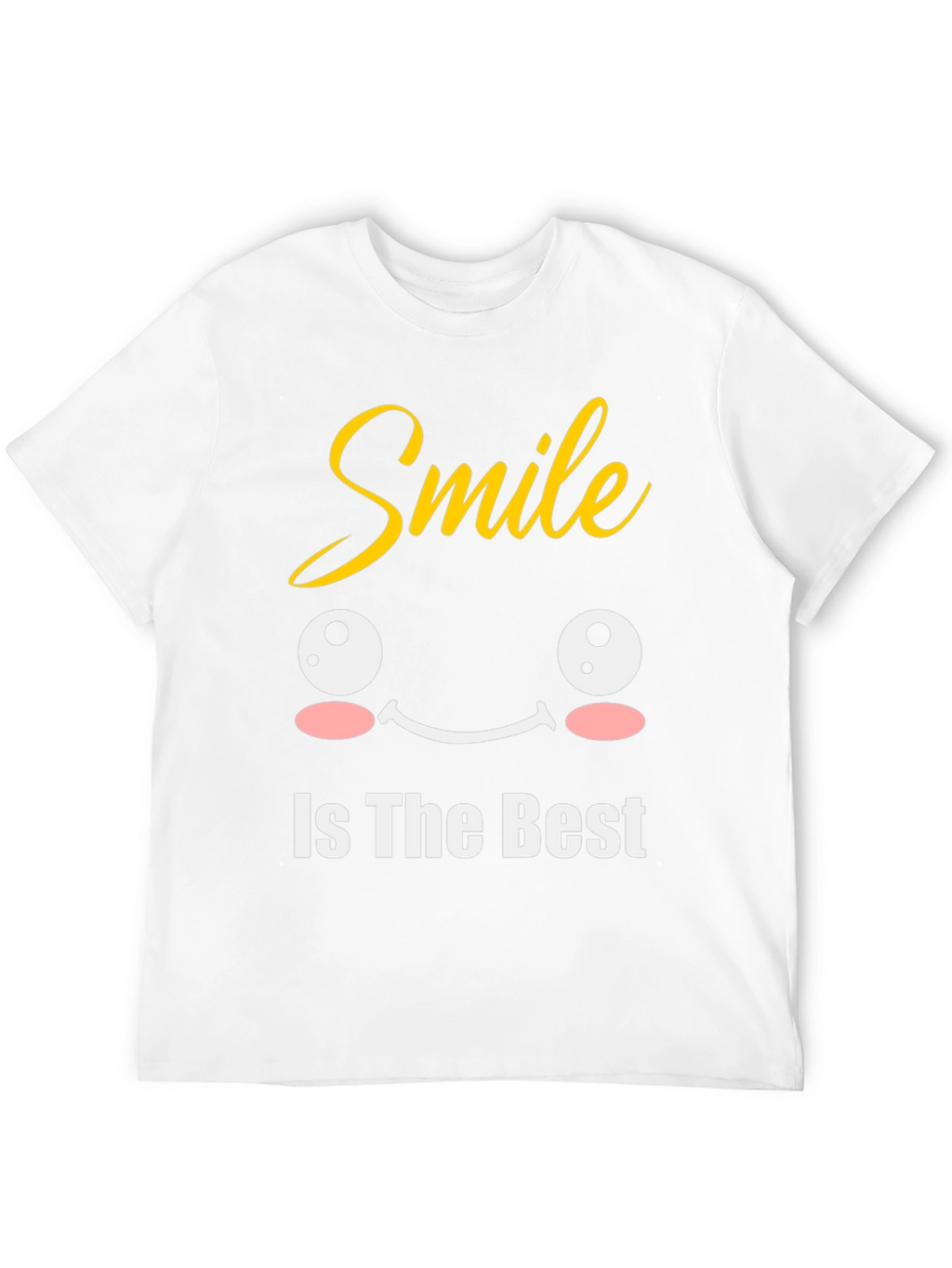 Smile Is The Best Black Graphic T-Shirt